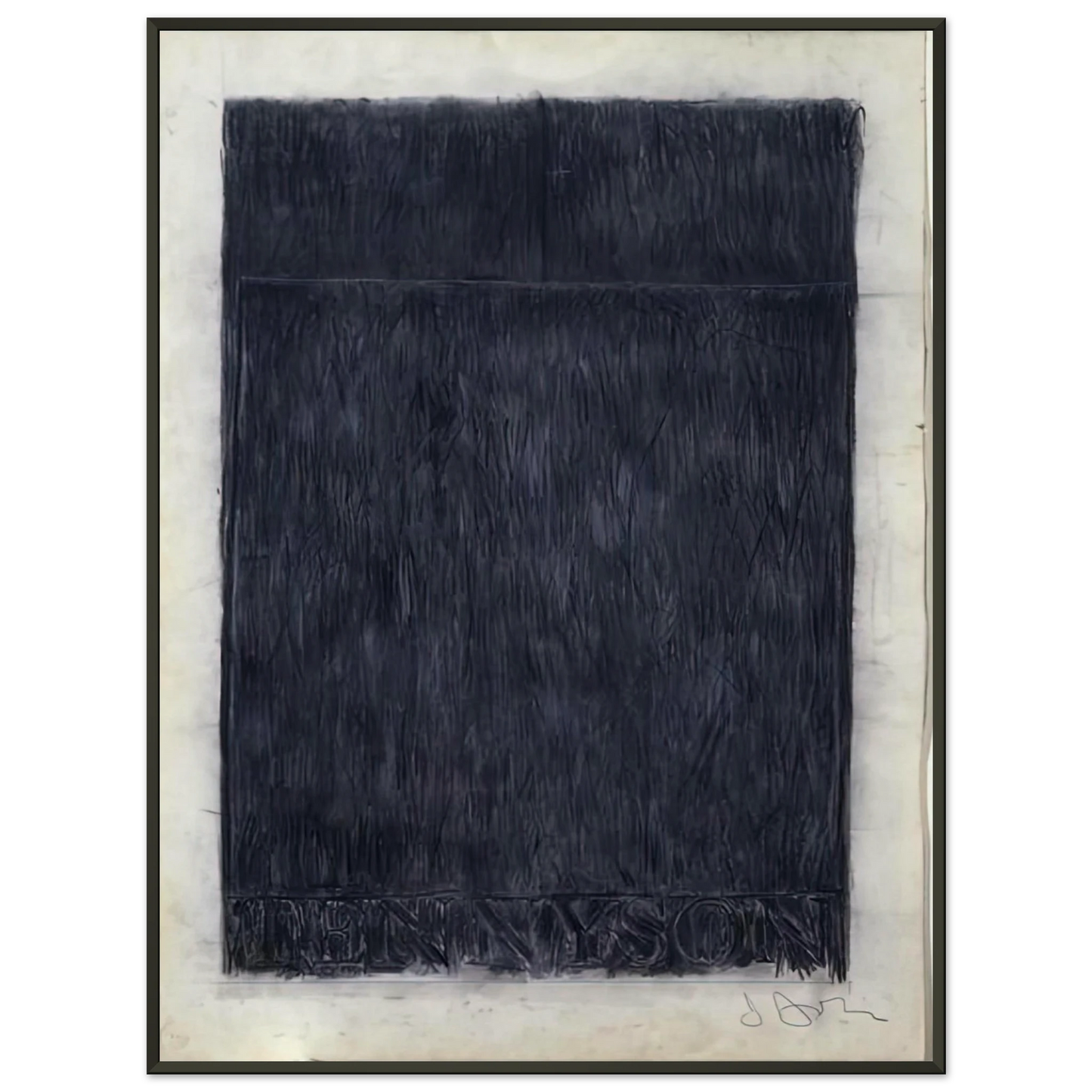Jasper Johns TENNYSON 1959 Framed Art Print - Aluminum Frame - 60x80 cm / 24x32 inches