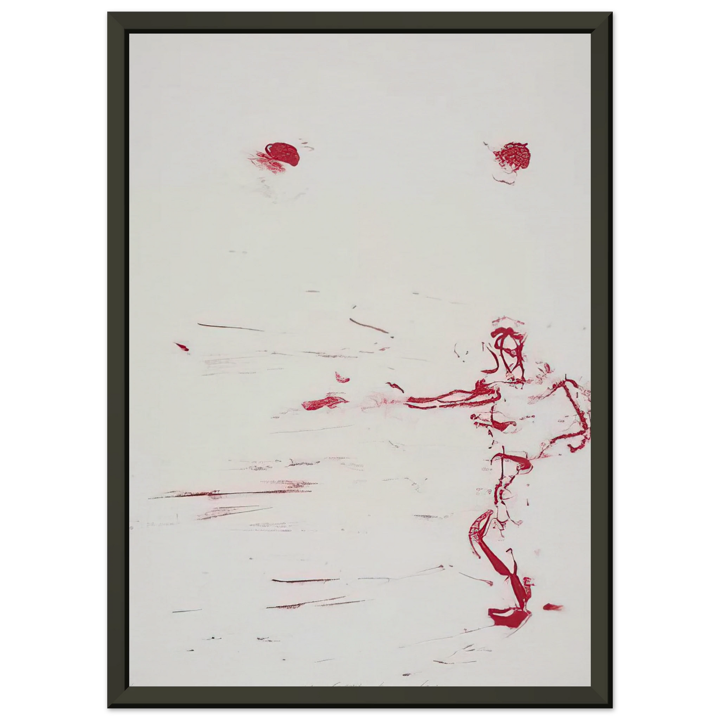 Susan Rothenberg RED DANCE 1986 Framed Art Print - Aluminum Frame - 60x80 cm / 24x32 inches