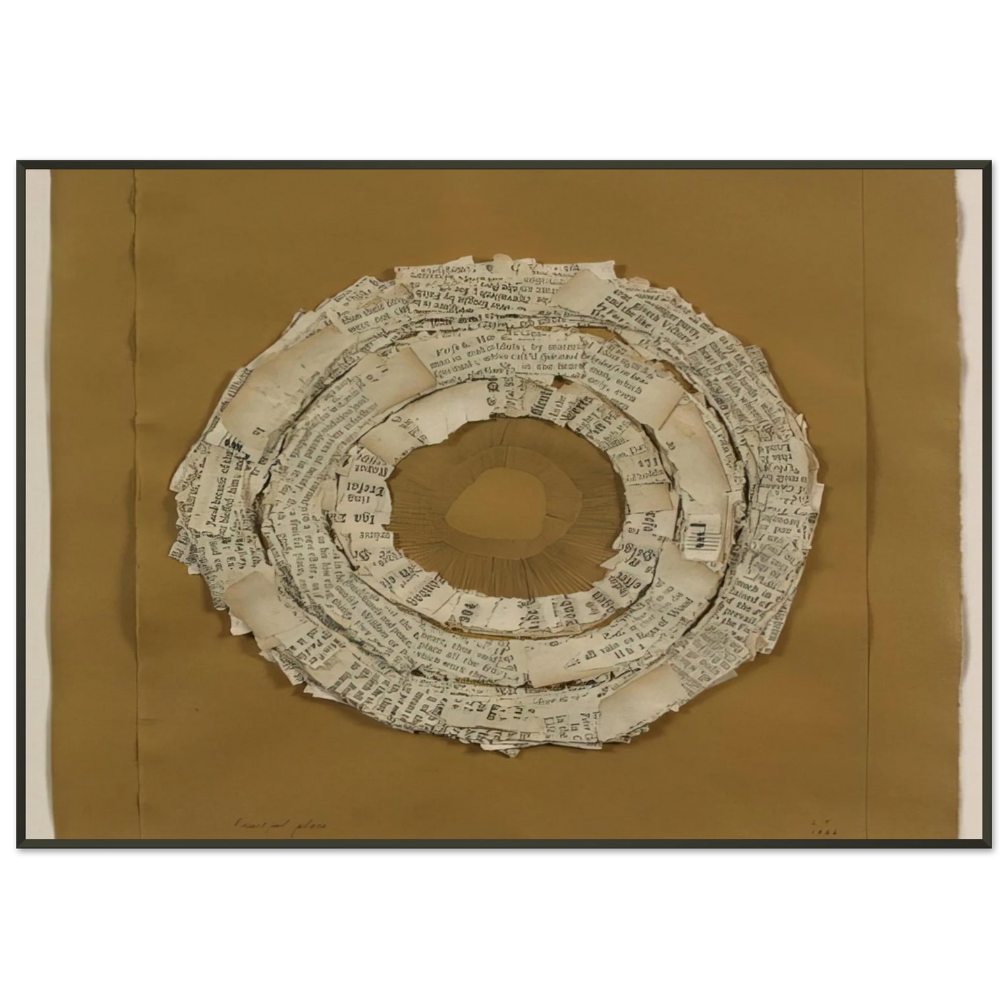 Lenore Tawney FRUITFUL PLACE 1966 Framed Art Print - Aluminum Frame - 21x29.7 cm / 8x12"