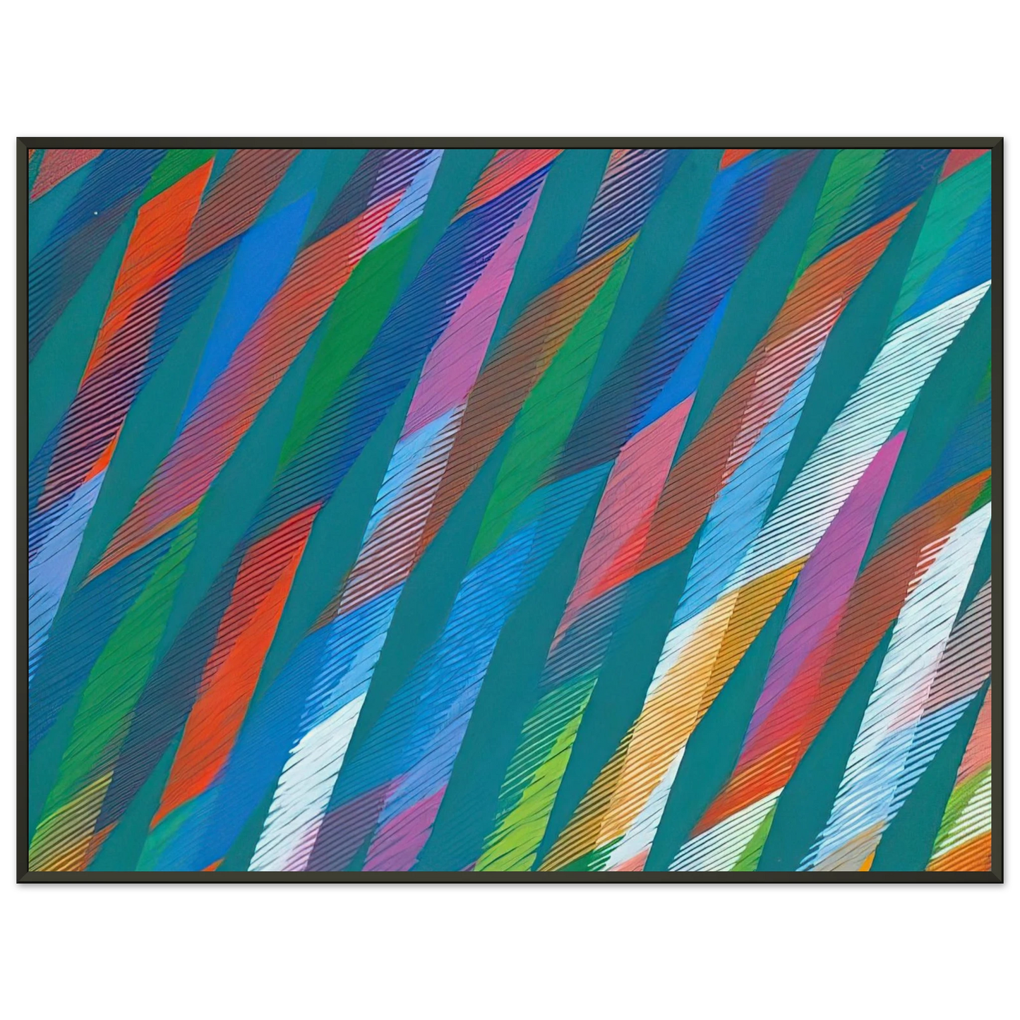 Piero Dorazio Irish 1998 Framed Art Print - Aluminum Frame - 60x80 cm / 24x32 inches