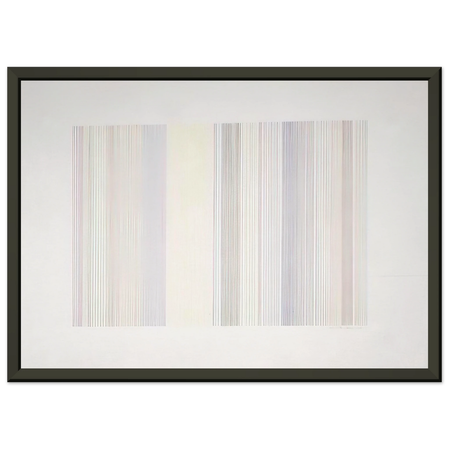 Gene Davis  Cold Turkey  1973 Framed Art Print  - Aluminum Frame - 60x80 cm / 24x32 inches