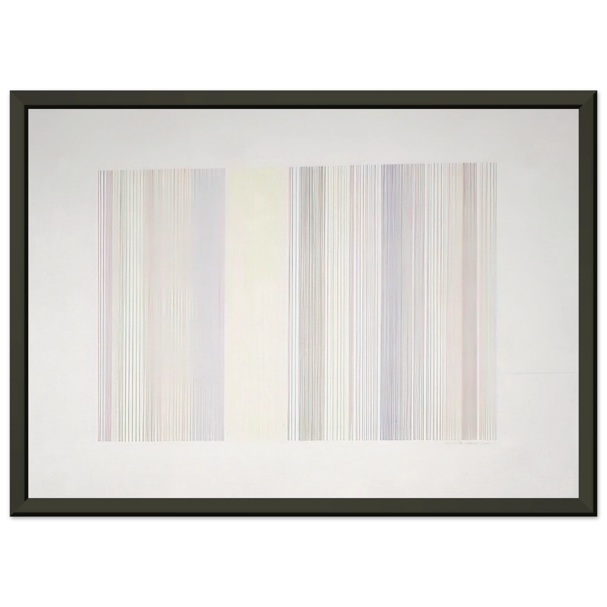 Gene Davis  Cold Turkey  1973 Framed Art Print  - Aluminum Frame - 60x80 cm / 24x32 inches