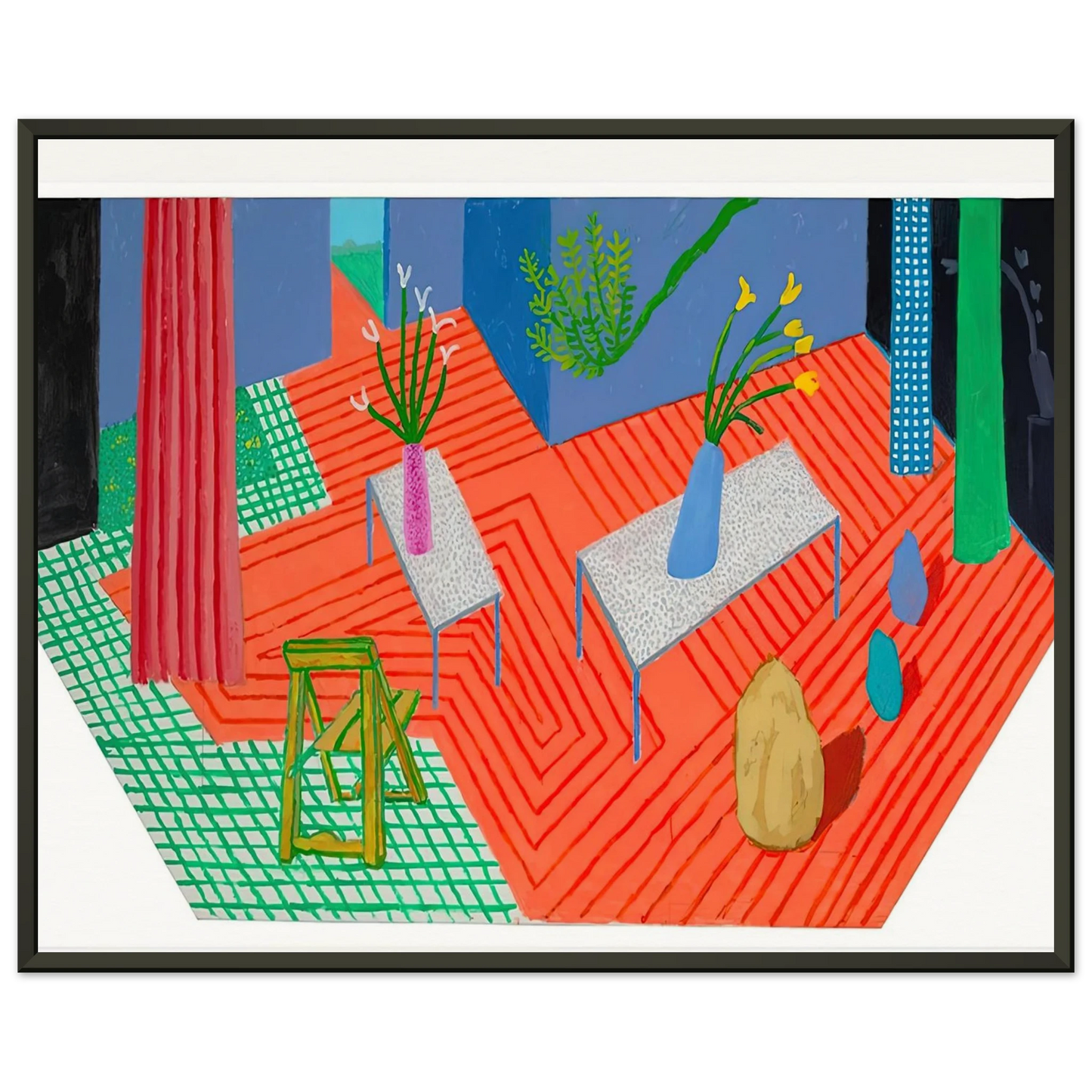 David Hockney David Hockney Framed Art Print - Aluminum Frame - 40x50 cm / 16x20 inches