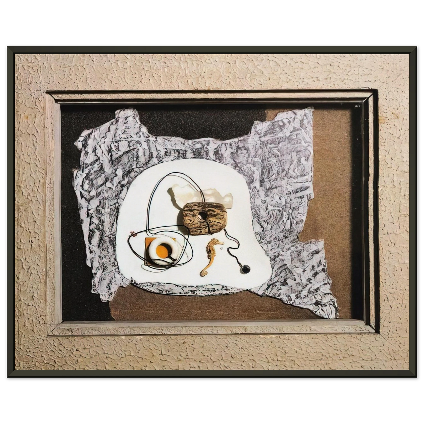 Enrico Prampolini STATO D ANIMO PLASTICO MARINO 1937 Framed Art Print - Aluminum Frame - 70x100 cm / 28x40 inches