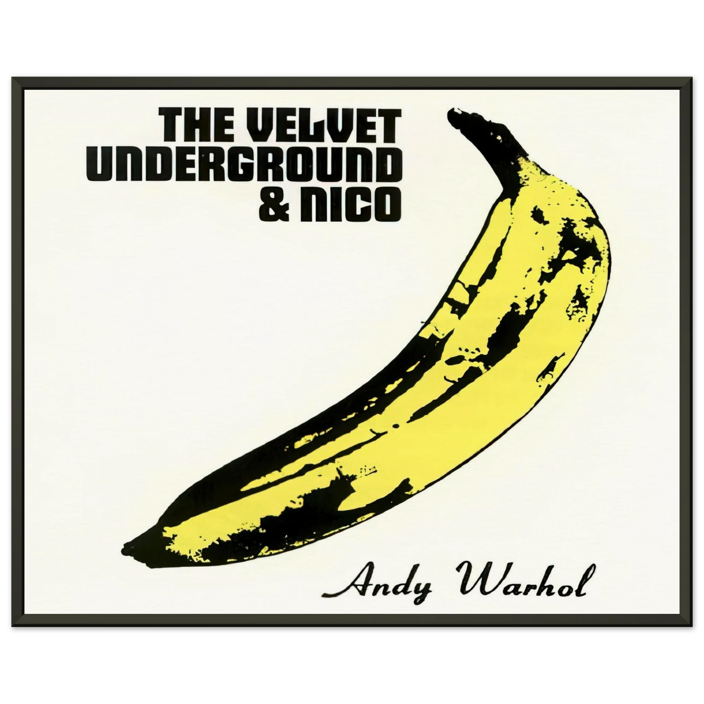Andy Warhol Velvet Underground Nico Framed Art Print - Aluminum Frame - 70x100 cm / 28x40 inches