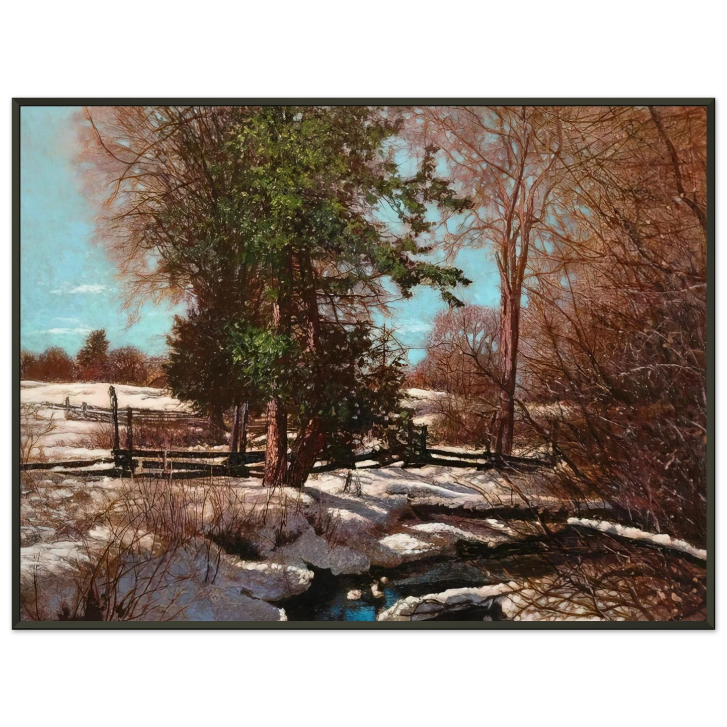 Frank Johnston Promise of Spring 1930 Canada Framed Art Print - Aluminum Frame - 60x80 cm / 24x32 inches