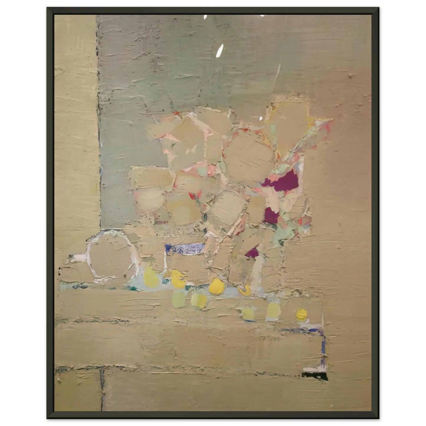 Nicolas de Stael Flowers 1953 Framed Art Print - Aluminum Frame - 70x100 cm / 28x40 inches