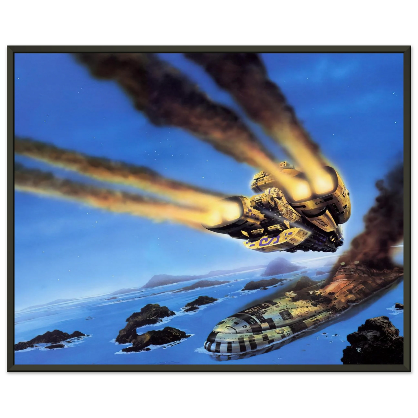 Chris Foss Chris Foss Framed Art Print - Aluminum Frame - 40x50 cm / 16x20 inches