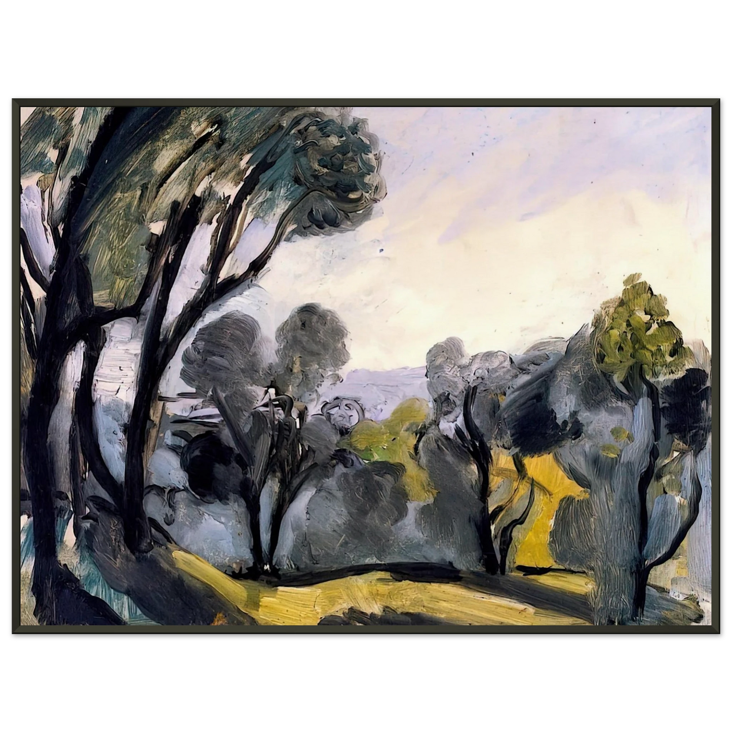 Henri Matisse LANDSCAPE WITH OLIVE TREES 1918 Framed Art Print - Aluminum Frame - 60x80 cm / 24x32 inches