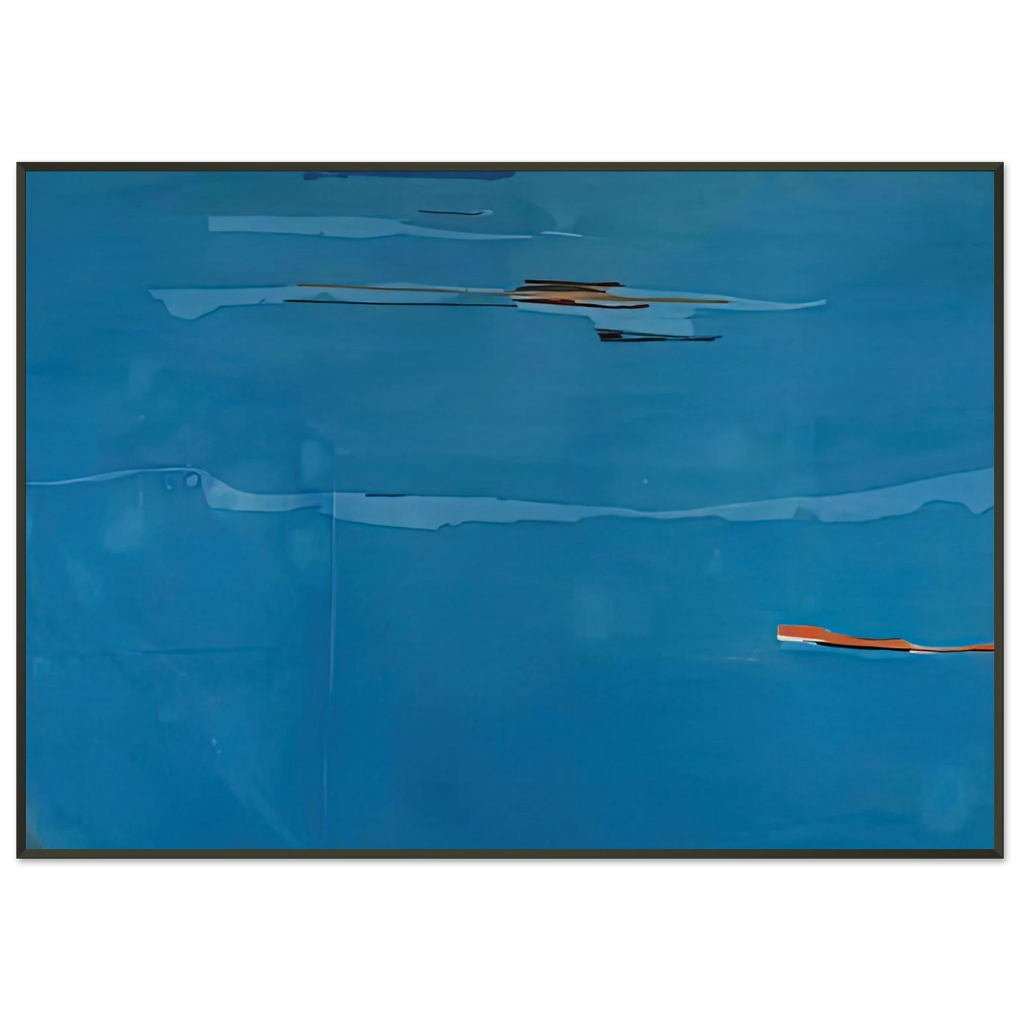 Helen Frankenthaler  Ocean Drive West 1 1974 Framed Art Print  - Aluminum Frame - 21x29.7 cm / 8x12"