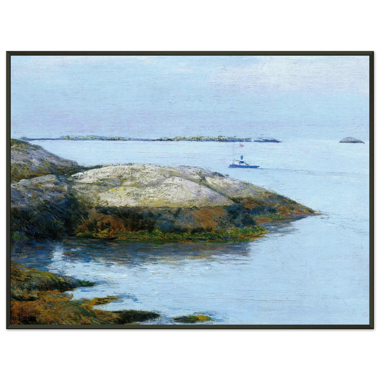 Childe Hassam Isles of Shoals Appledore Framed Art Print - Aluminum Frame - 60x80 cm / 24x32 inches
