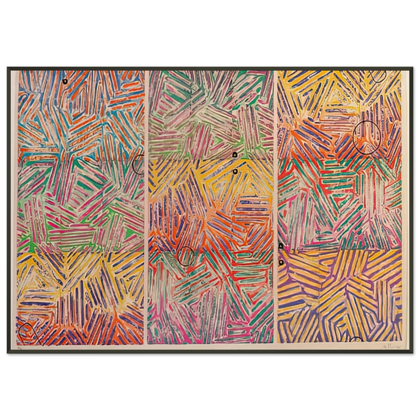 Jasper Johns USUYUKI ULAE 227 Framed Art Print - Aluminum Frame - 21x29.7 cm / 8x12"