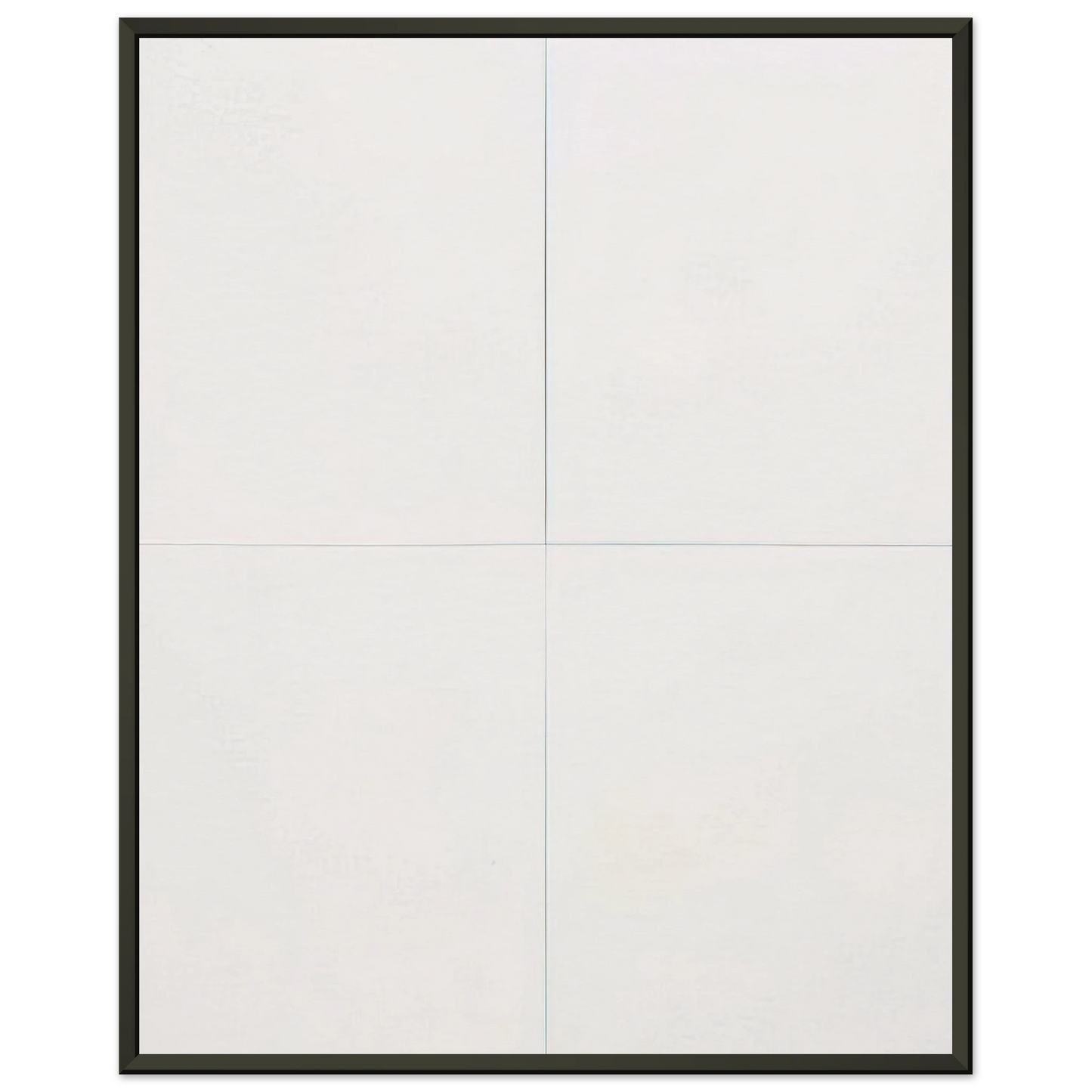 Robert Rauschenberg WHITE PAINTING FOUR PANEL 1951 Framed Art Print - Aluminum Frame - 60x80 cm / 24x32 inches