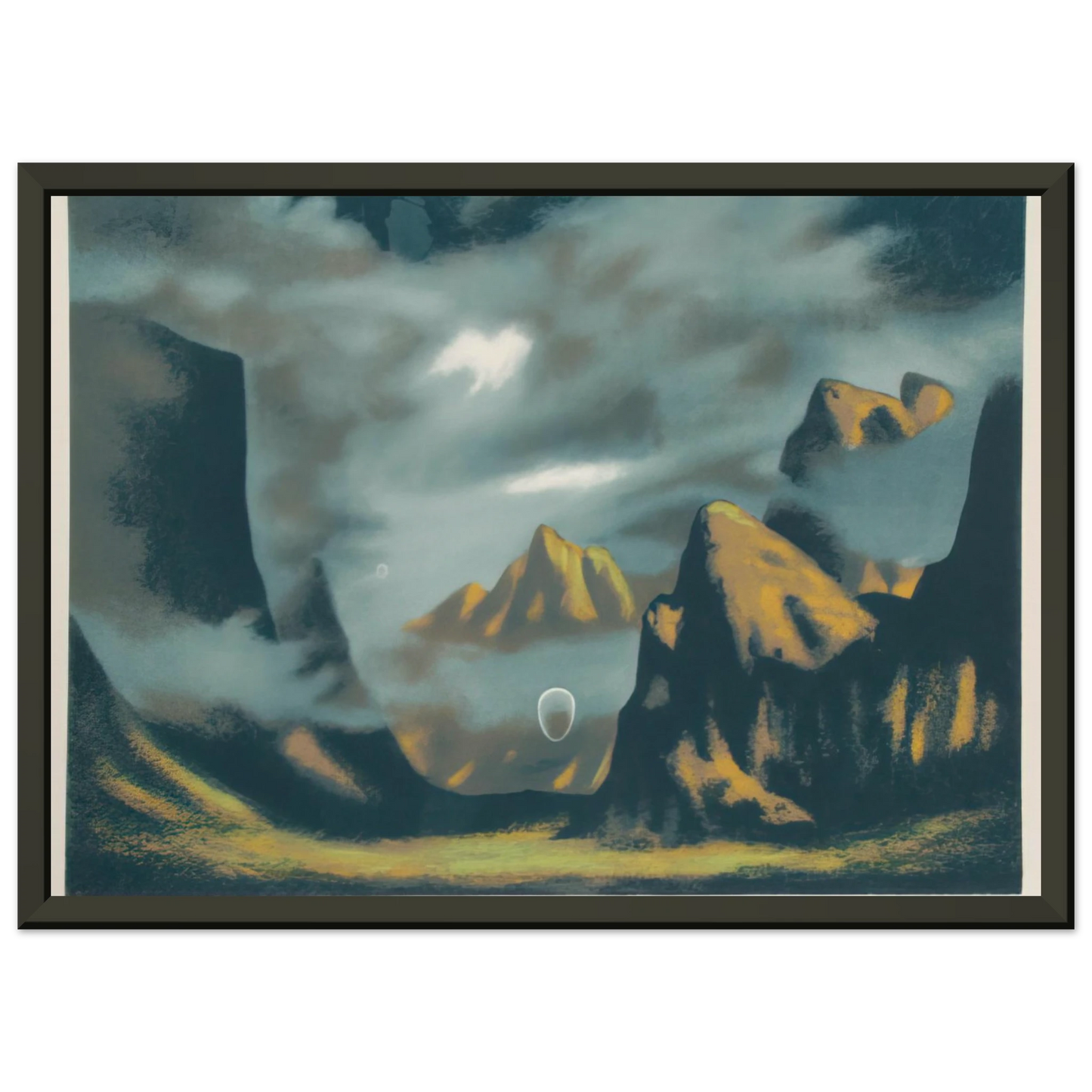 Clarence Holbrook Carter Eschatos 18 1977 Framed Art Print - Aluminum Frame - 40x50 cm / 16x20 inches