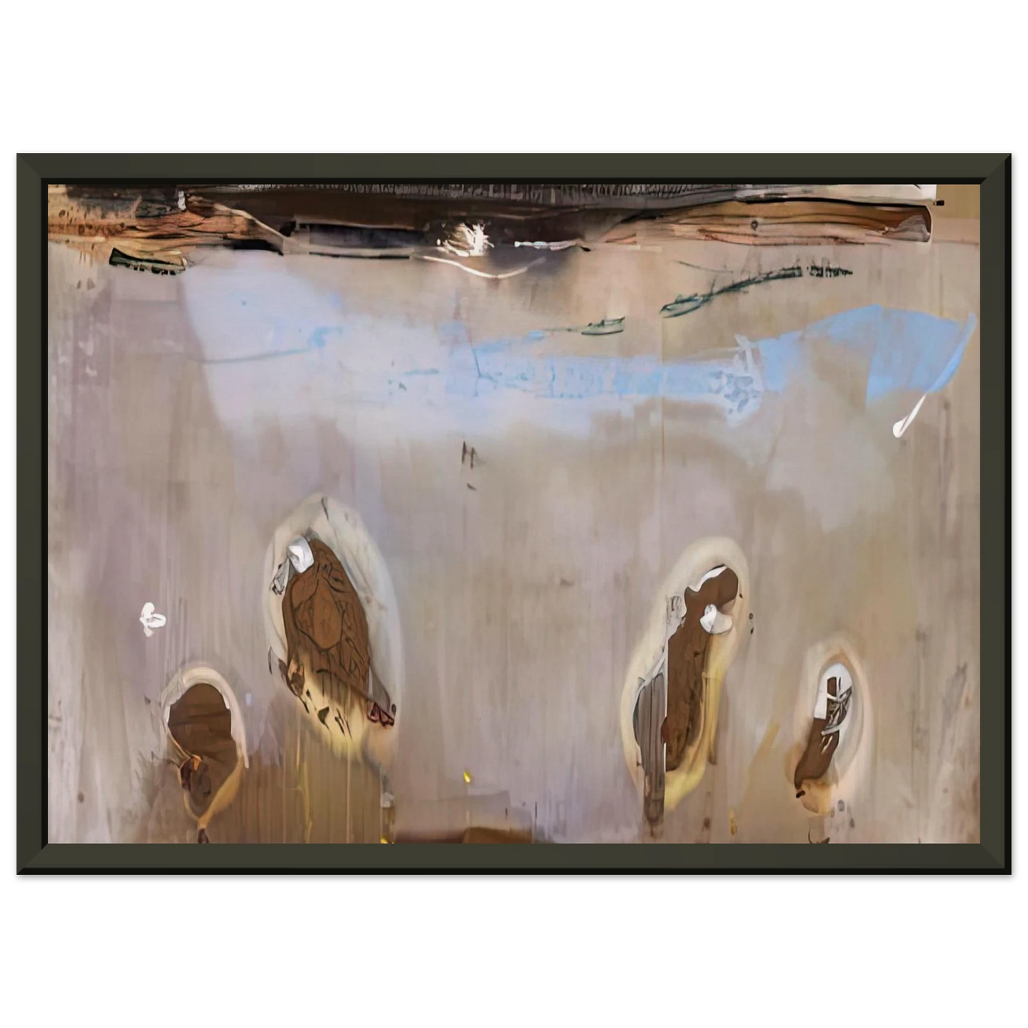 Helen Frankenthaler Tethys 1981 Framed Art Print - Aluminum Frame - 60x80 cm / 24x32 inches