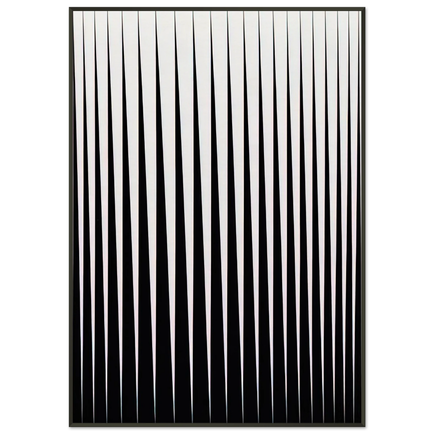 Bridget Riley BREATHE 1966 Framed Art Print - Aluminum Frame - 21x29.7 cm / 8x12"
