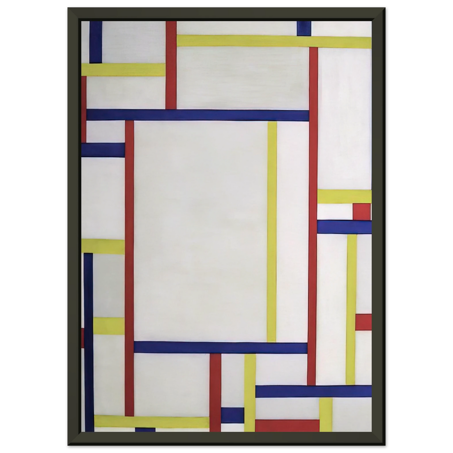 Fritz Glarner Painting white 1945 Framed Art Print - Aluminum Frame - 70x100 cm / 28x40 inches