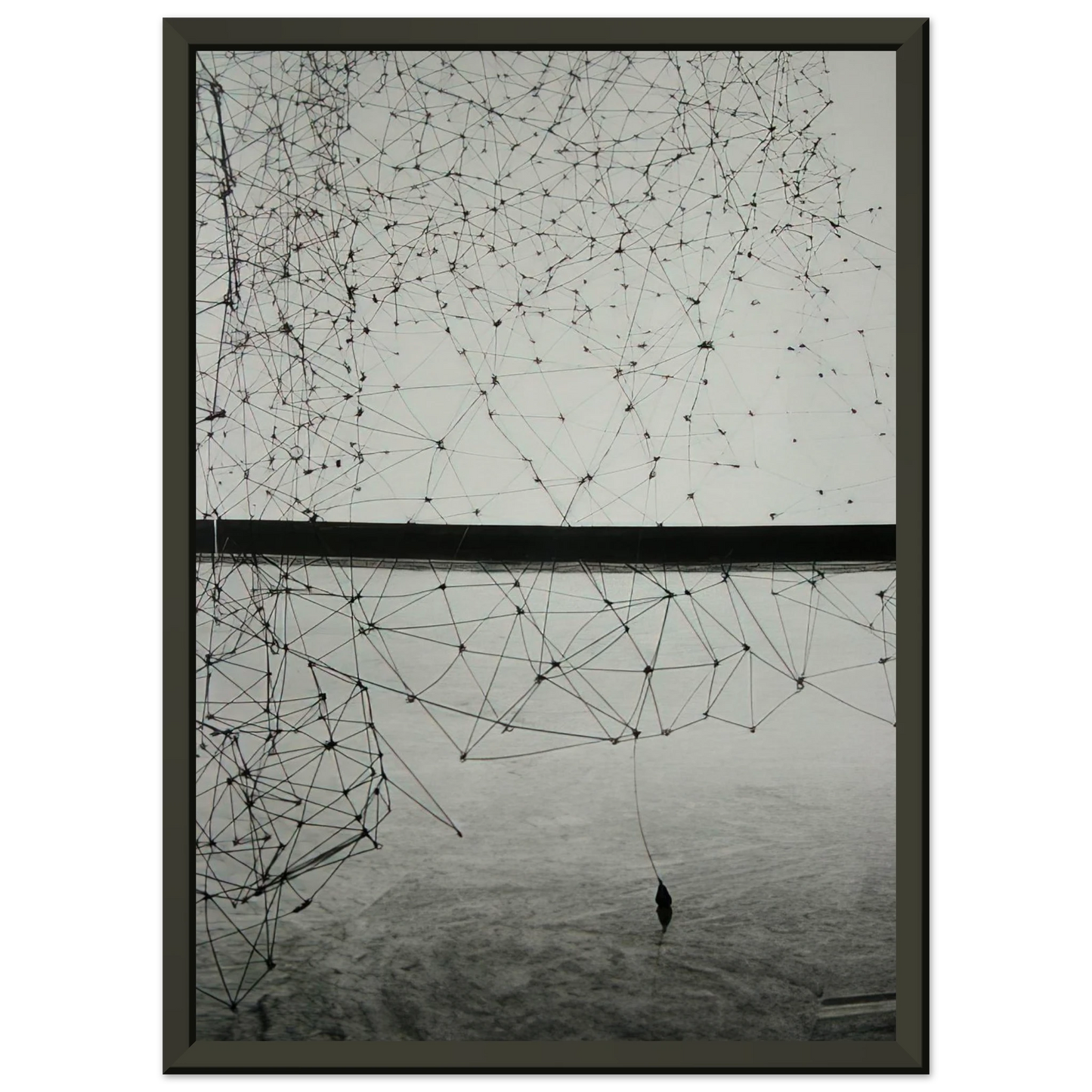 Gego Reticularea 1969 Framed Art Print - Aluminum Frame - 40x50 cm / 16x20 inches