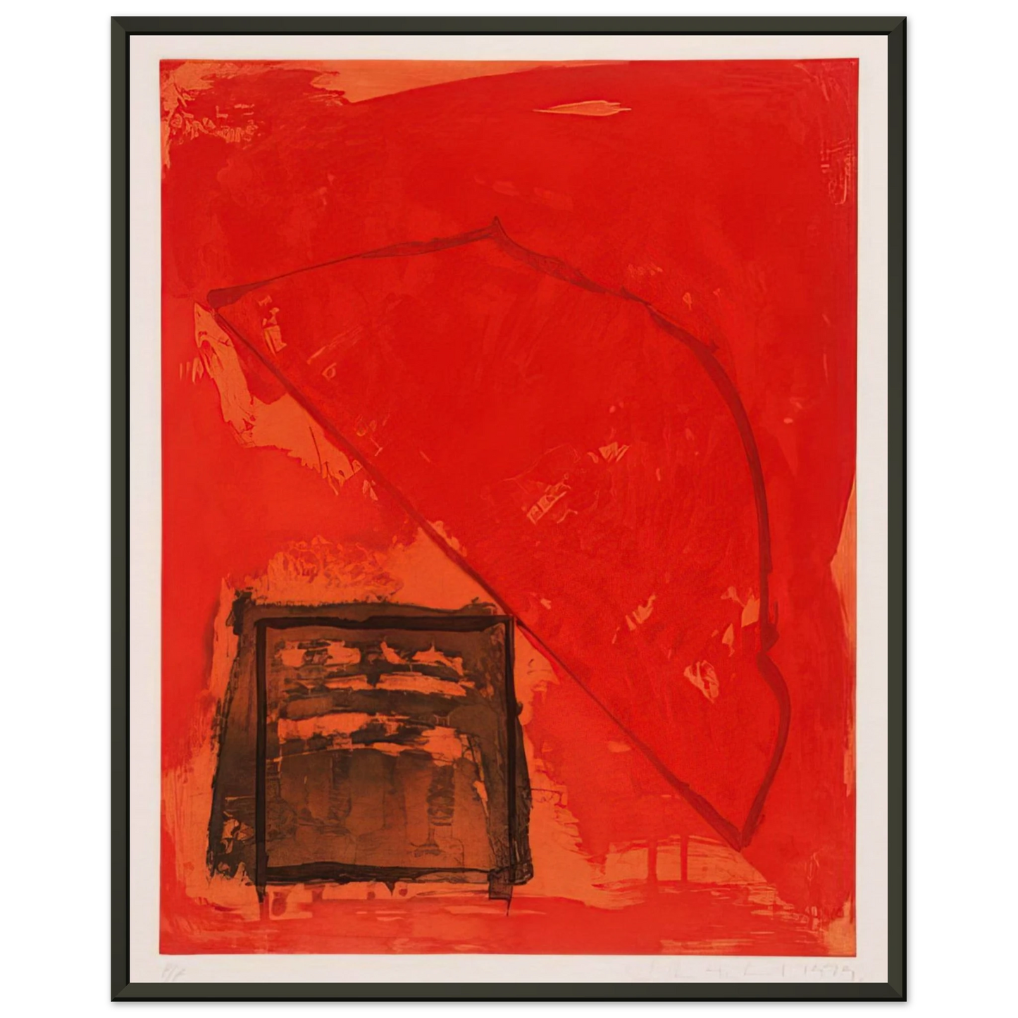 John Hoyland Trace 1979 Framed Art Print - Aluminum Frame - 60x80 cm / 24x32 inches