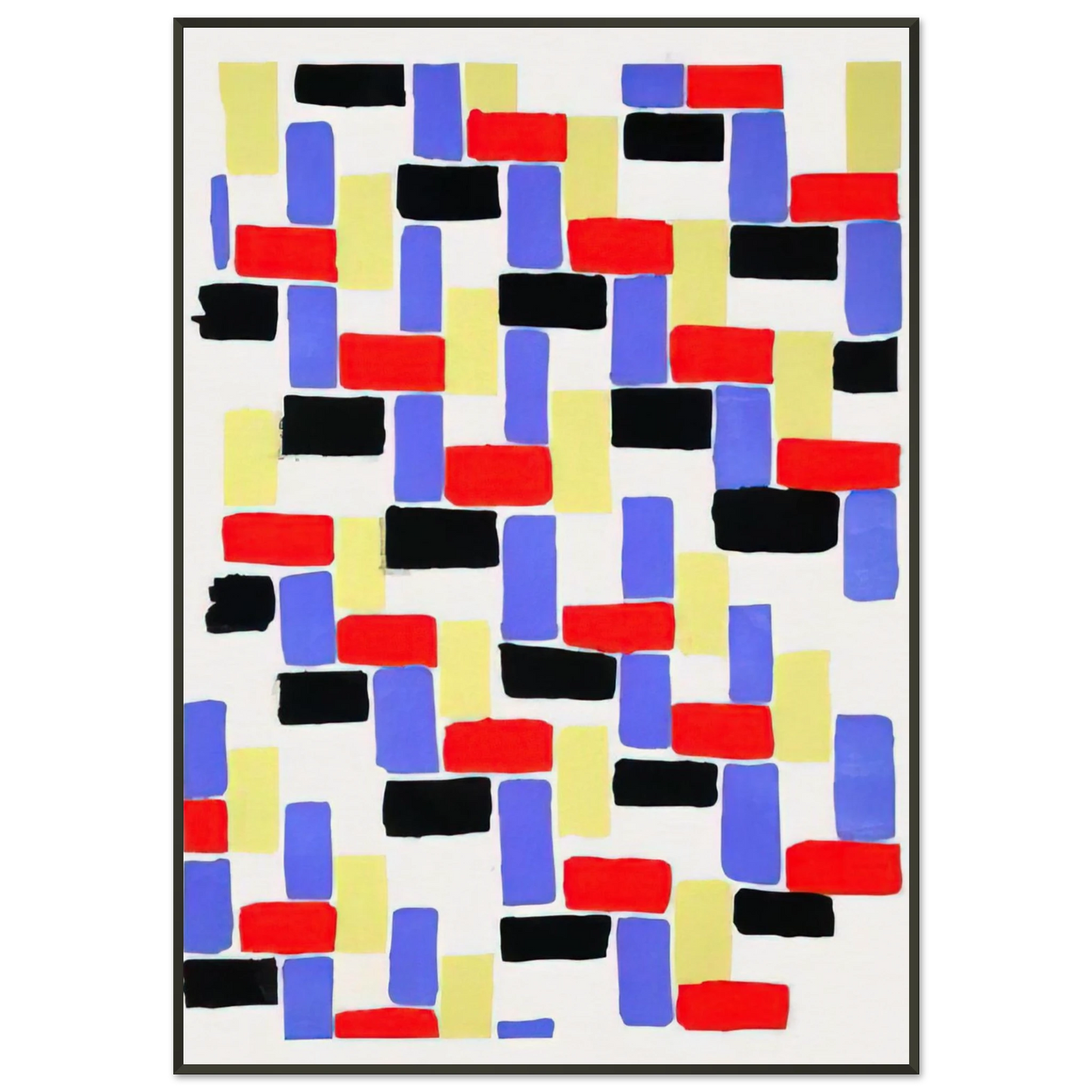 Sonia Delaunay D181OULEURS IDEES Framed Art Print - Aluminum Frame - 21x29.7 cm / 8x12"