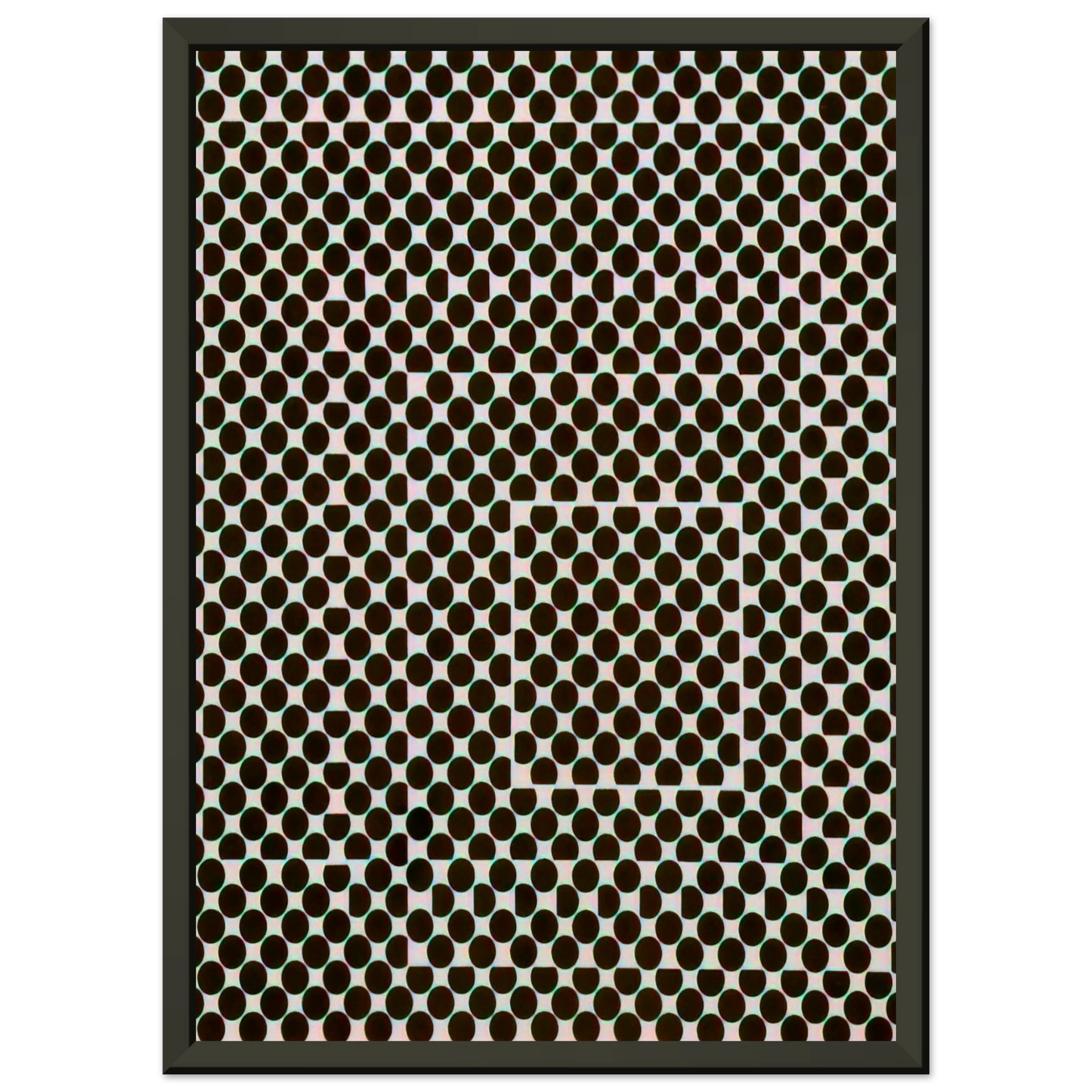 Victor Vasarely Yvaral 1956 Framed Art Print - Aluminum Frame - 70x100 cm / 28x40 inches