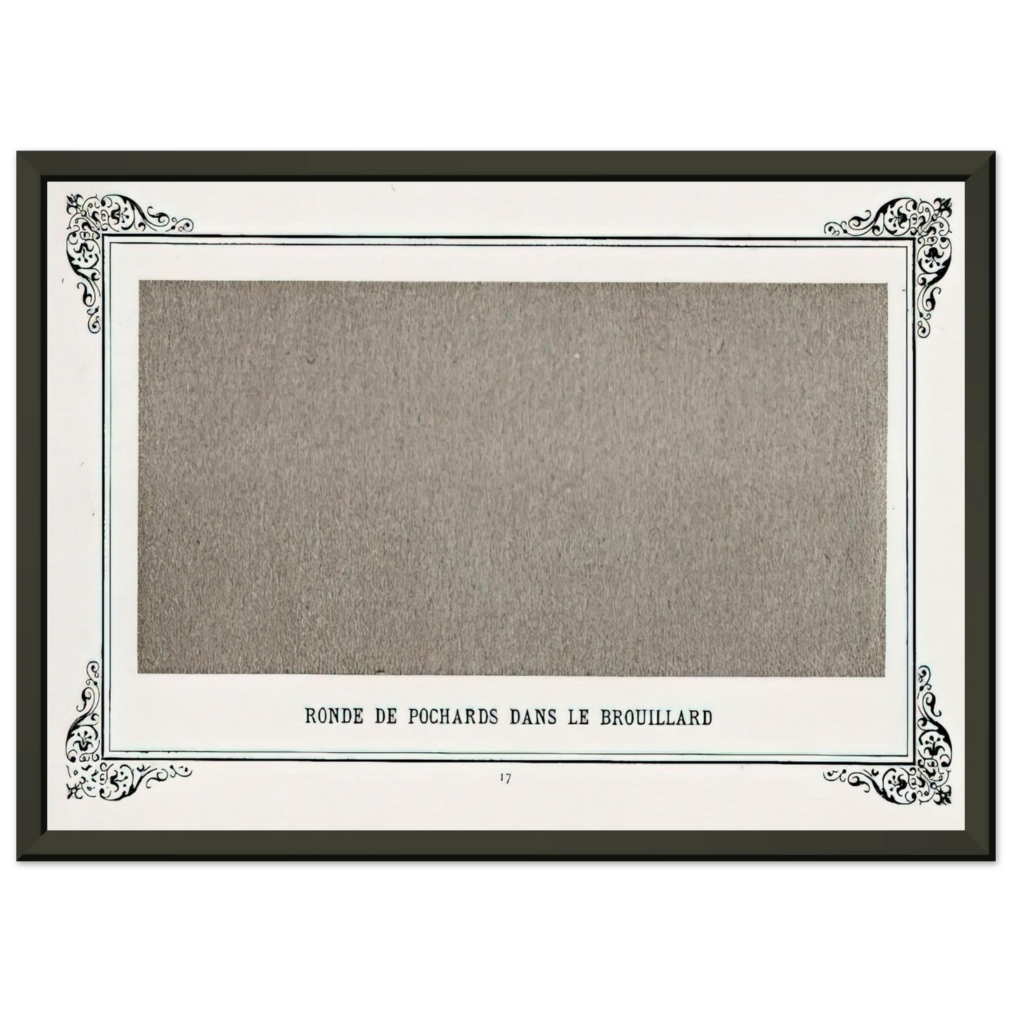 Alphonse Allais Band of Greyfriars in the Fog Band Of Dusty Drunks In The Fog Framed Art Print - Aluminum Frame - 40x50 cm / 16x20 inches
