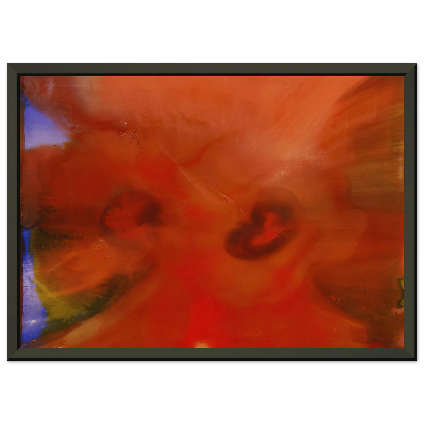 Sam Gilliam Red Petals Framed Art Print - Aluminum Frame - 70x100 cm / 28x40 inches