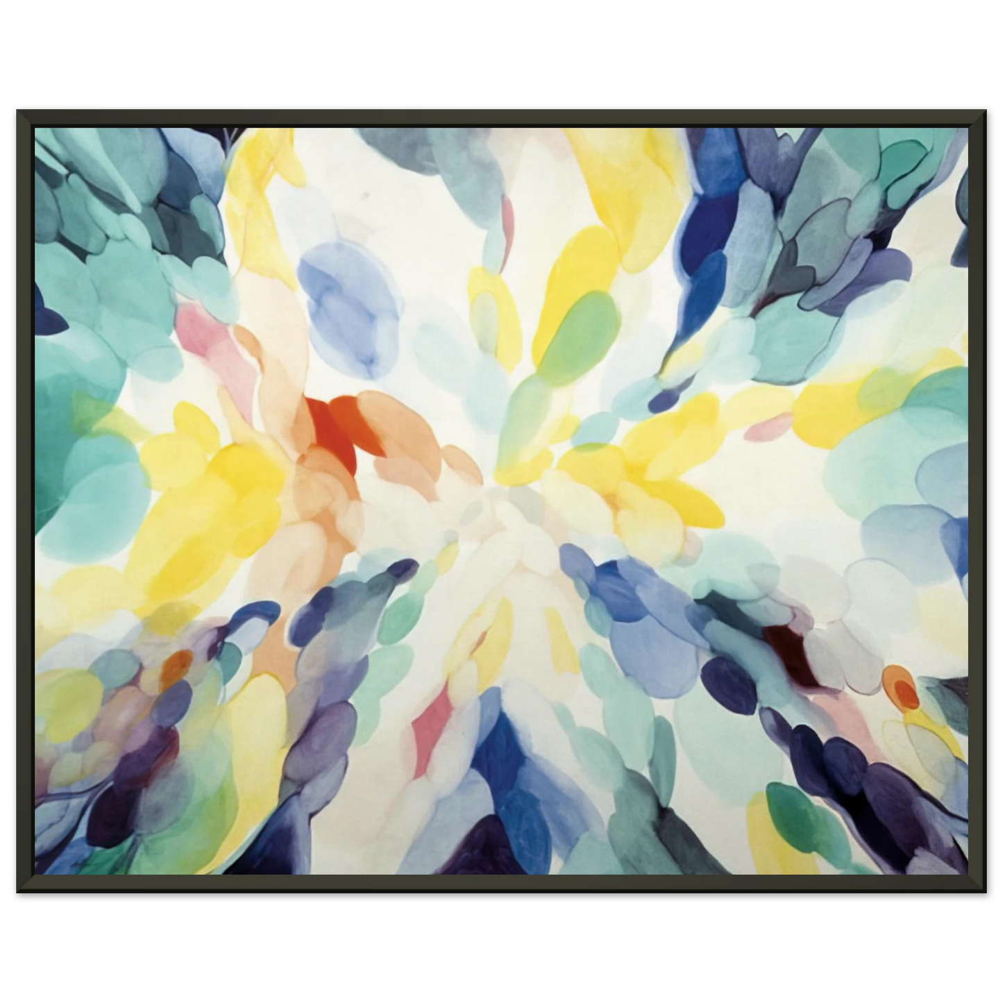 Alice Baber Wheel of Day Framed Art Print - Aluminum Frame - 60x80 cm / 24x32 inches