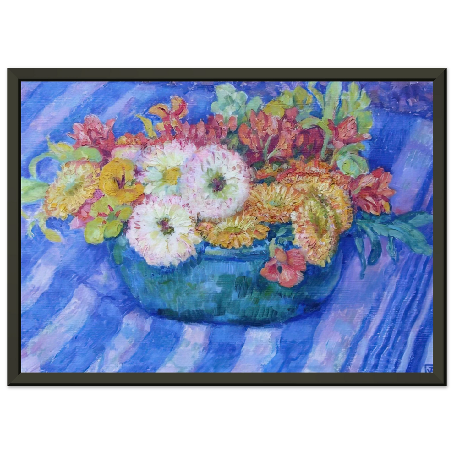 Theo van Rysselberghe YELLOW BOUQUET 1917 Framed Art Print - Aluminum Frame - 70x100 cm / 28x40 inches