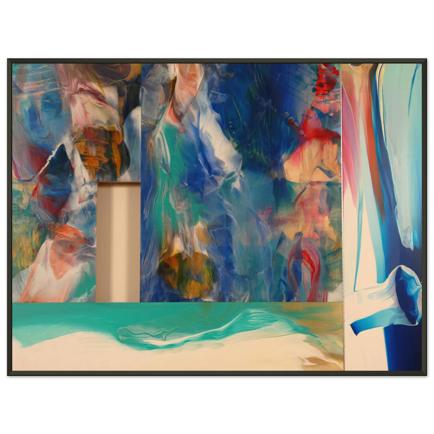 Sam Gilliam Icon Framed Art Print - Aluminum Frame - 40x50 cm / 16x20 inches