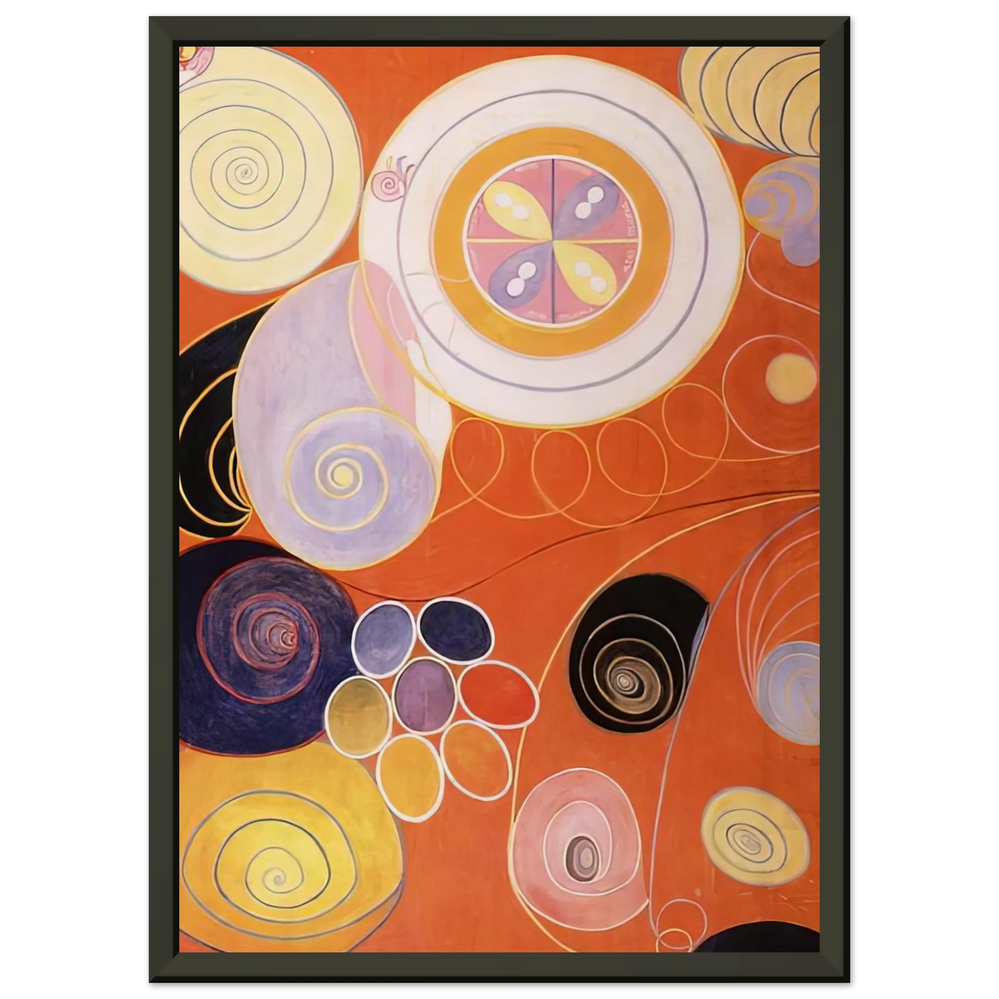 Hilma af Klint THEY TENS MAINSTAY IV 1907 Framed Art Print - Aluminum Frame - 70x100 cm / 28x40 inches