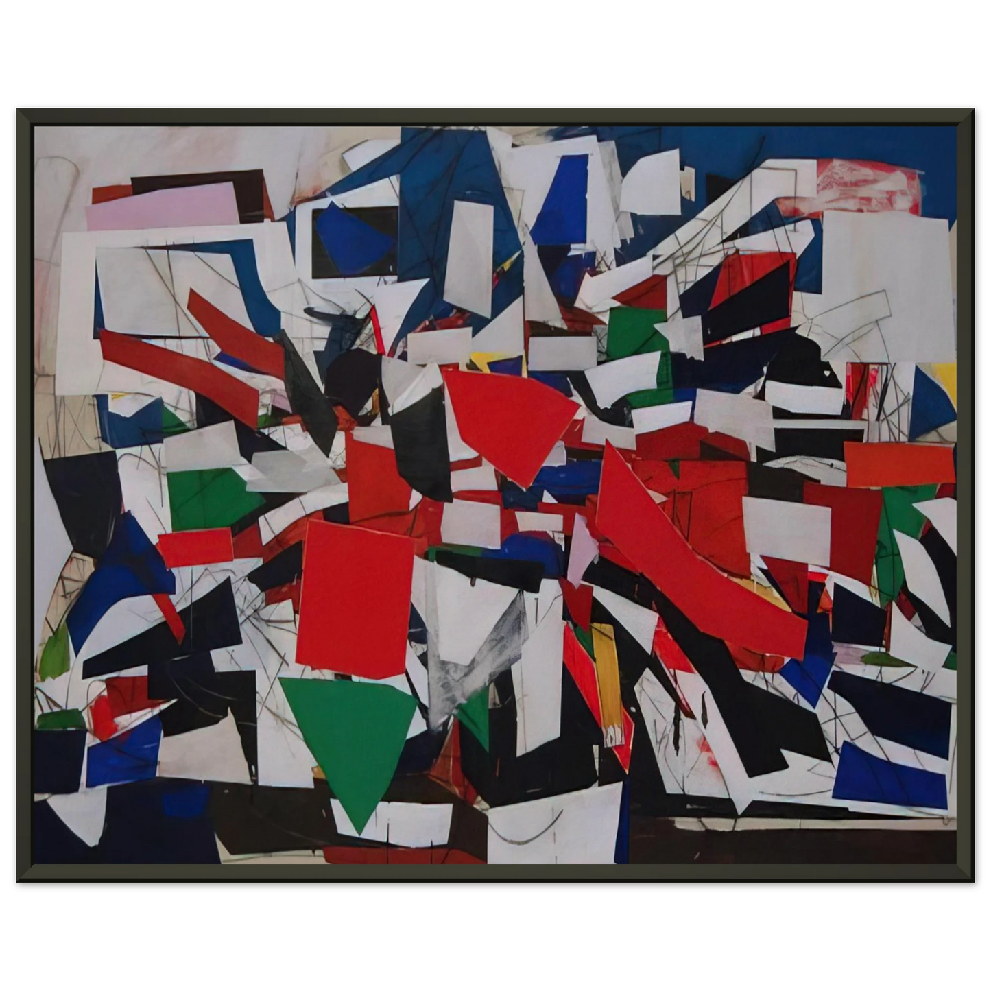 Robert Goodnough Struggle 1967 Framed Art Print - Aluminum Frame - 70x100 cm / 28x40 inches