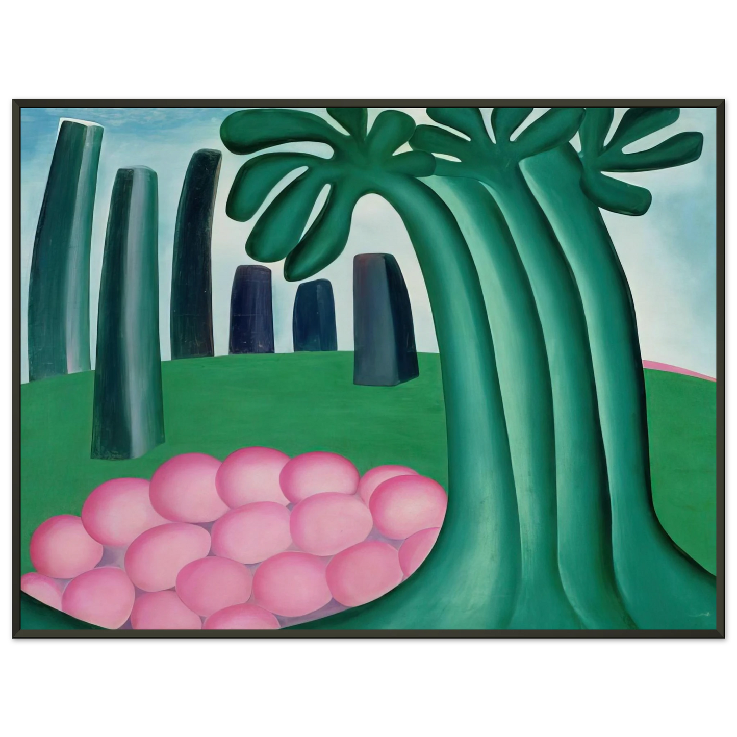 Tarsila do Amaral Forest Framed Art Print - Aluminum Frame - 60x80 cm / 24x32 inches