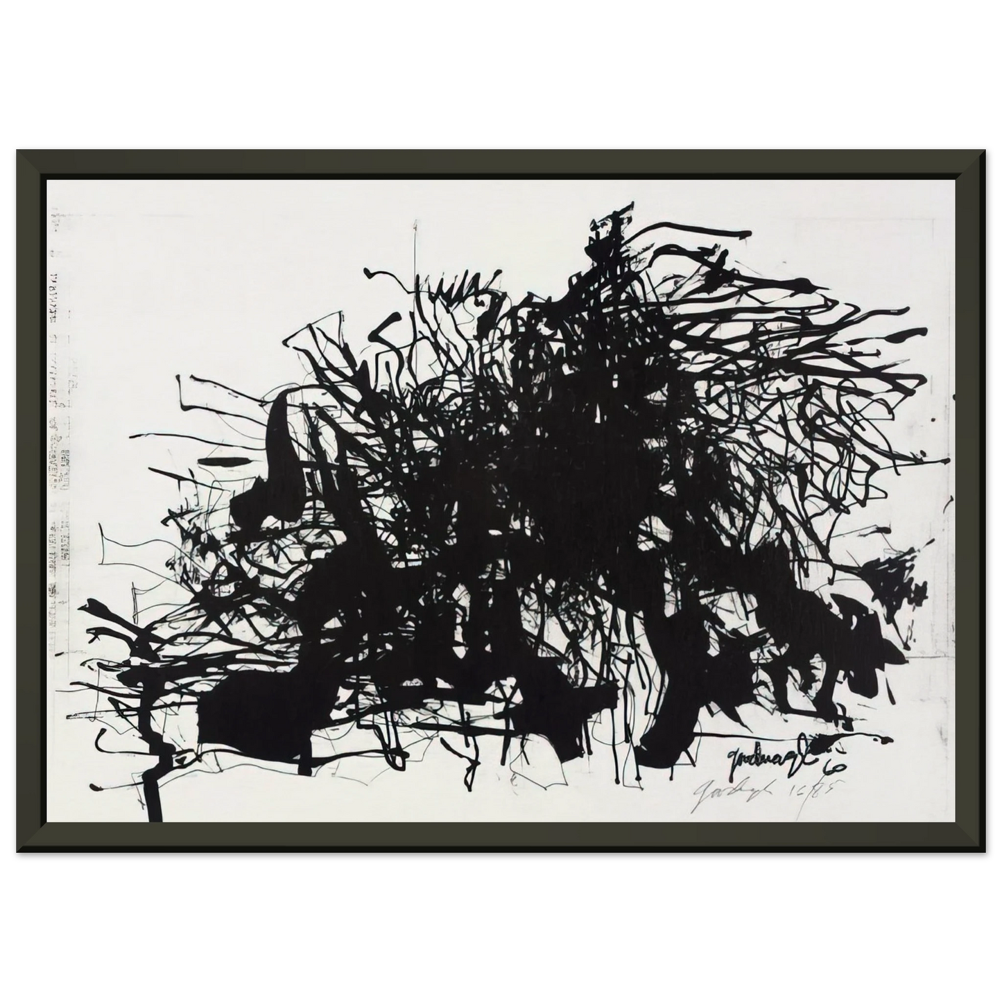 Robert Goodnough Nomads 1960 Framed Art Print - Aluminum Frame - 40x50 cm / 16x20 inches