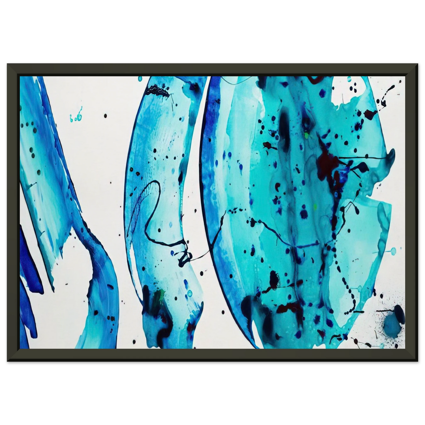 Al Held Untitled Framed Art Print - Aluminum Frame - 70x100 cm / 28x40 inches