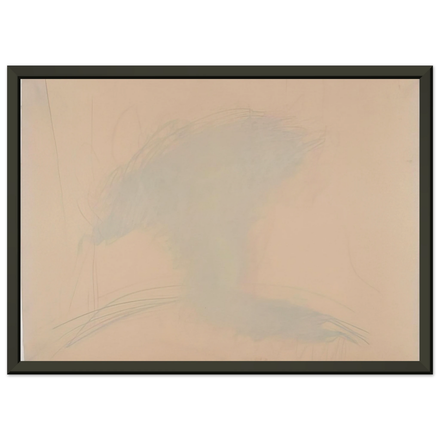 Dieter Roth SelfPortrait as a Flower Pot 1971 Framed Art Print - Aluminum Frame - 70x100 cm / 28x40 inches