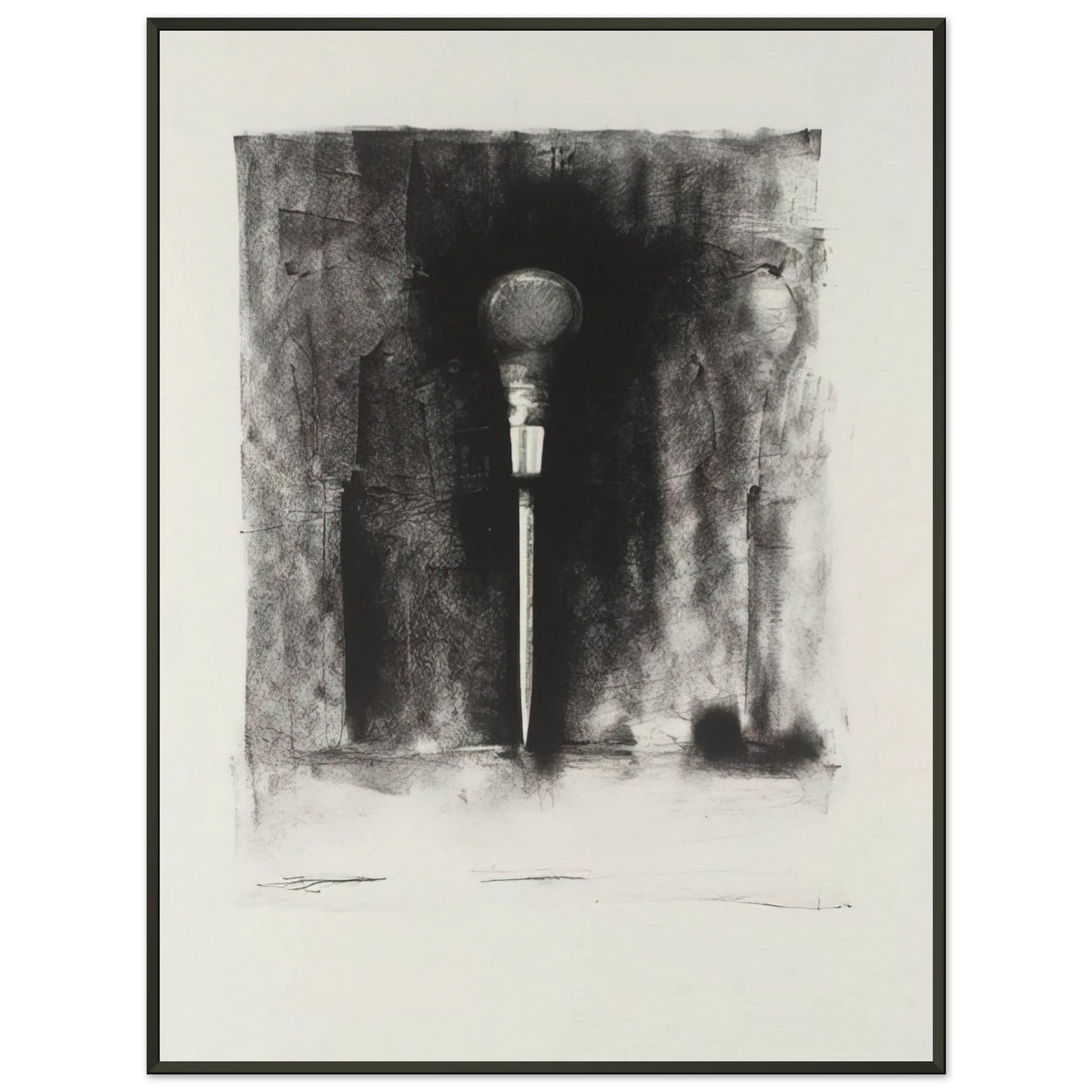 Jim Dine UNTITLED FROM TEN WINTER TOOLS 1973 3 Framed Art Print - Aluminum Frame - 40x50 cm / 16x20 inches
