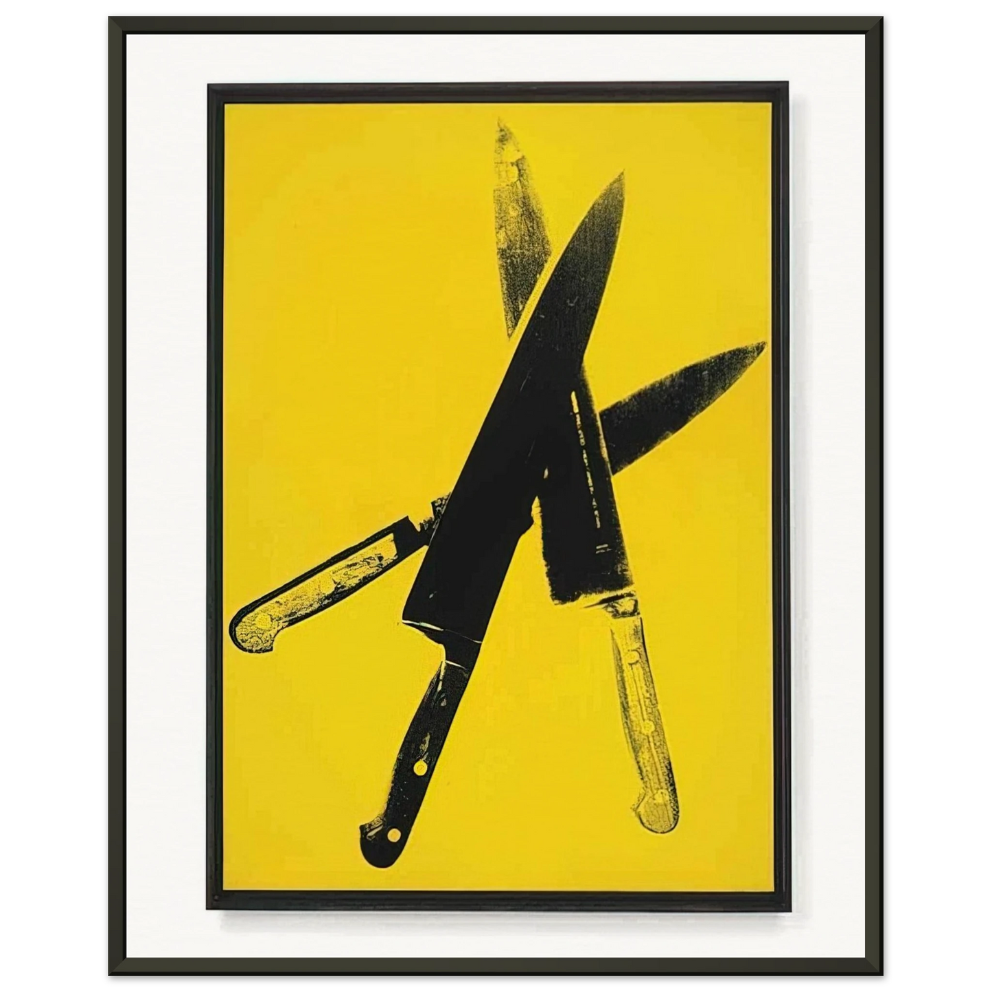 Andy Warhol Knives Framed Art Print - Aluminum Frame - 70x100 cm / 28x40 inches