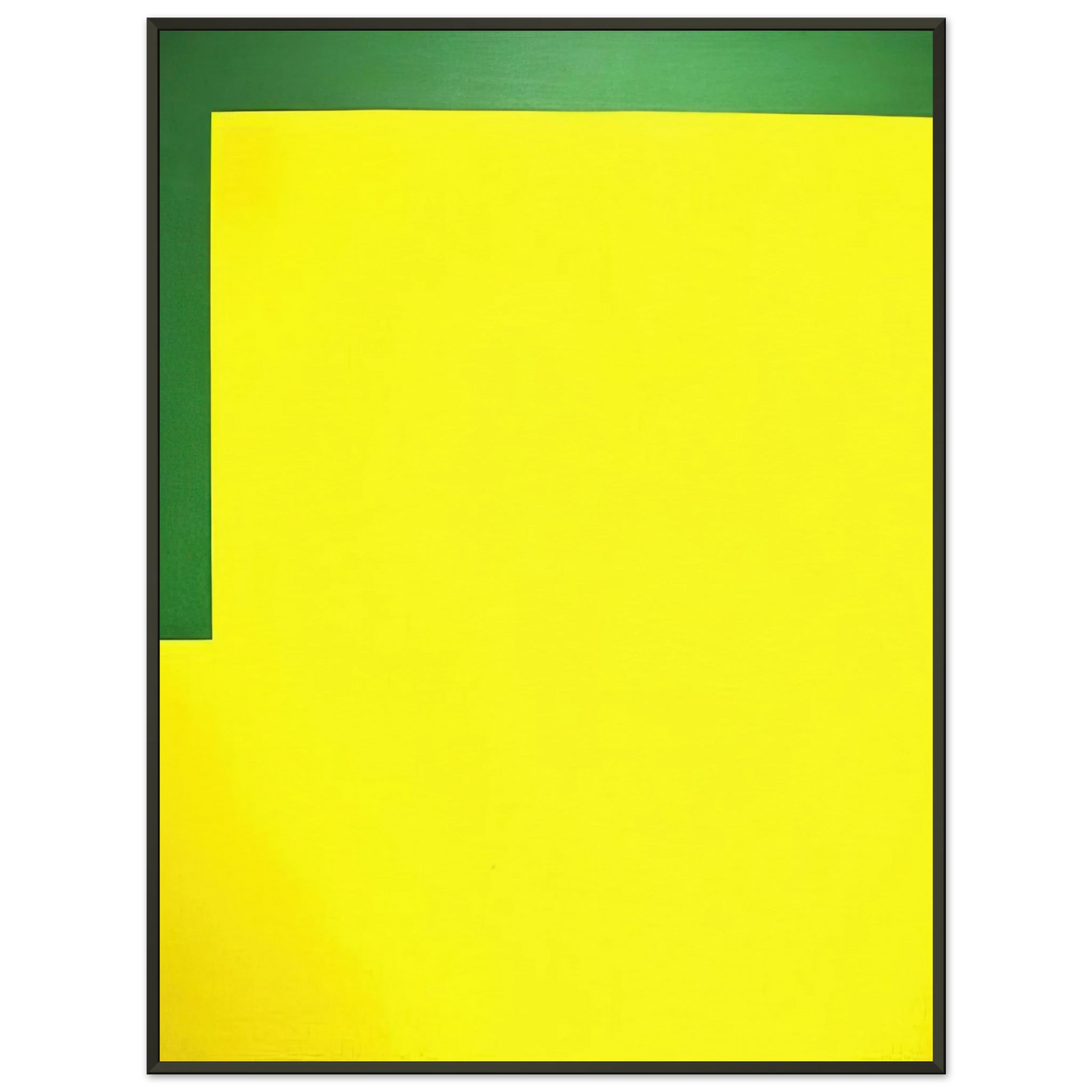 Carmen Herrera More yellow less green 1989 Framed Art Print - Aluminum Frame - 40x50 cm / 16x20 inches