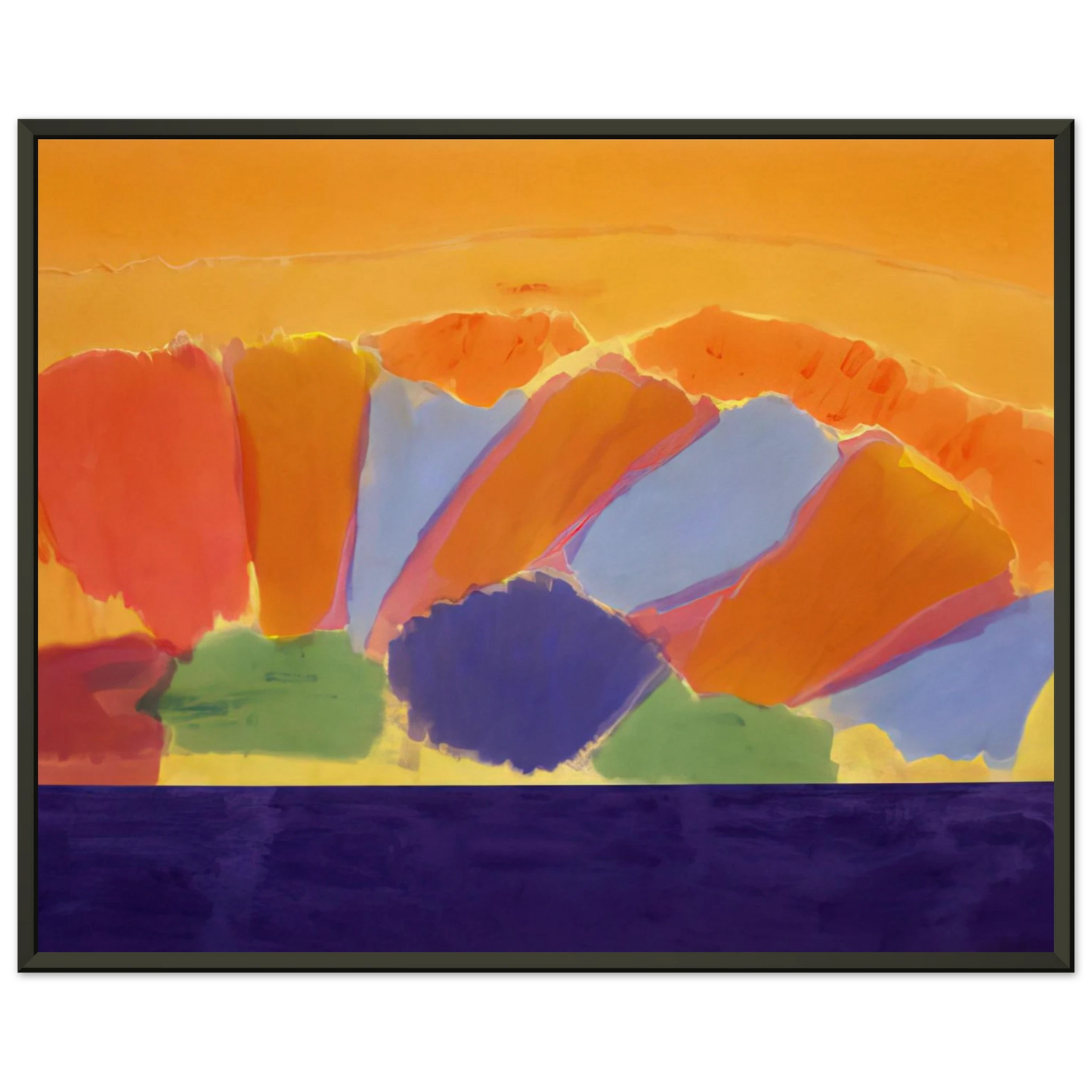 Ronnie Landfield Uriel 1978 Framed Art Print - Aluminum Frame - 70x100 cm / 28x40 inches