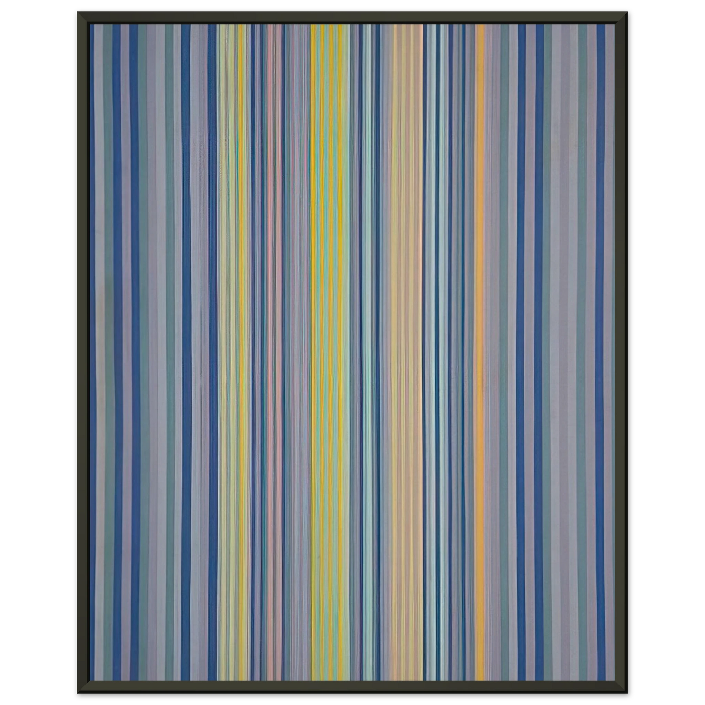 Gene Davis Midnight Watch 1976 Framed Art Print - Aluminum Frame - 40x50 cm / 16x20 inches