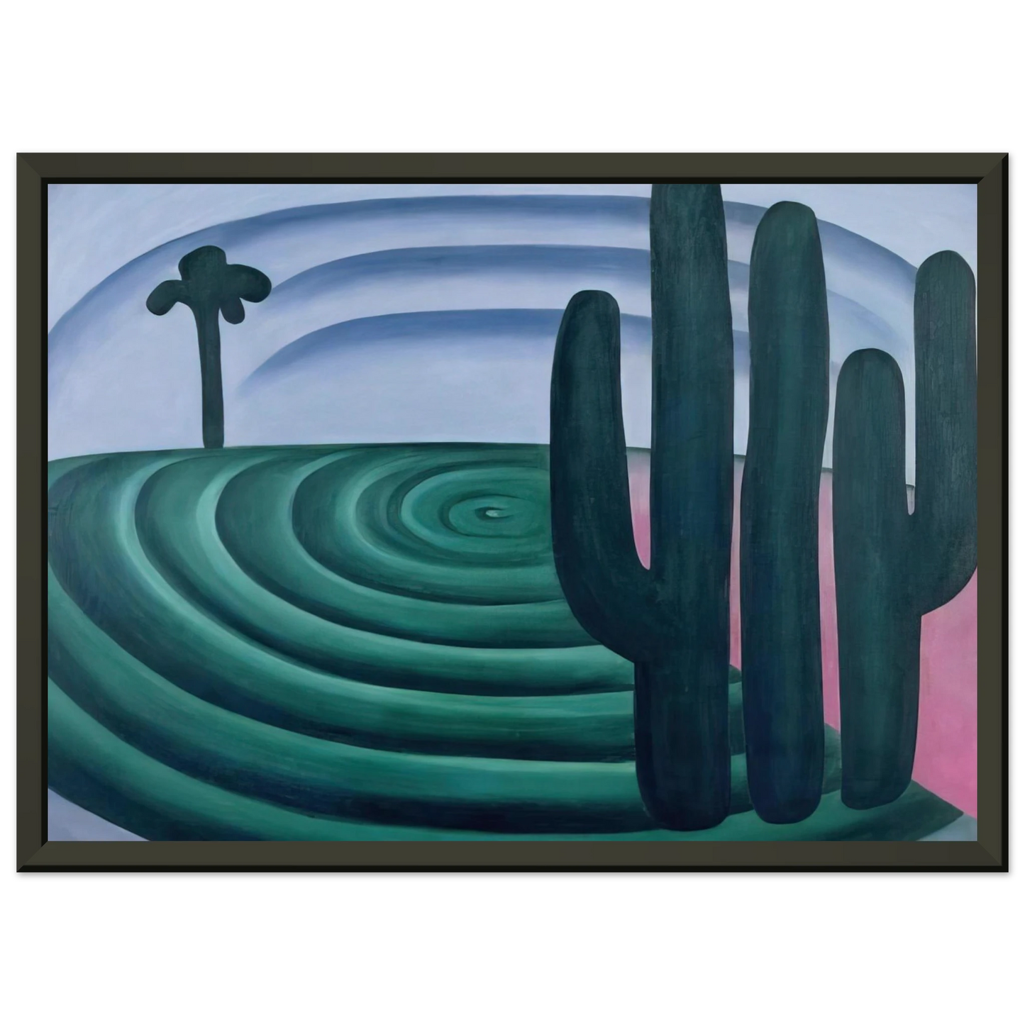 Tarsila do Amaral Distance Framed Art Print - Aluminum Frame - 40x50 cm / 16x20 inches