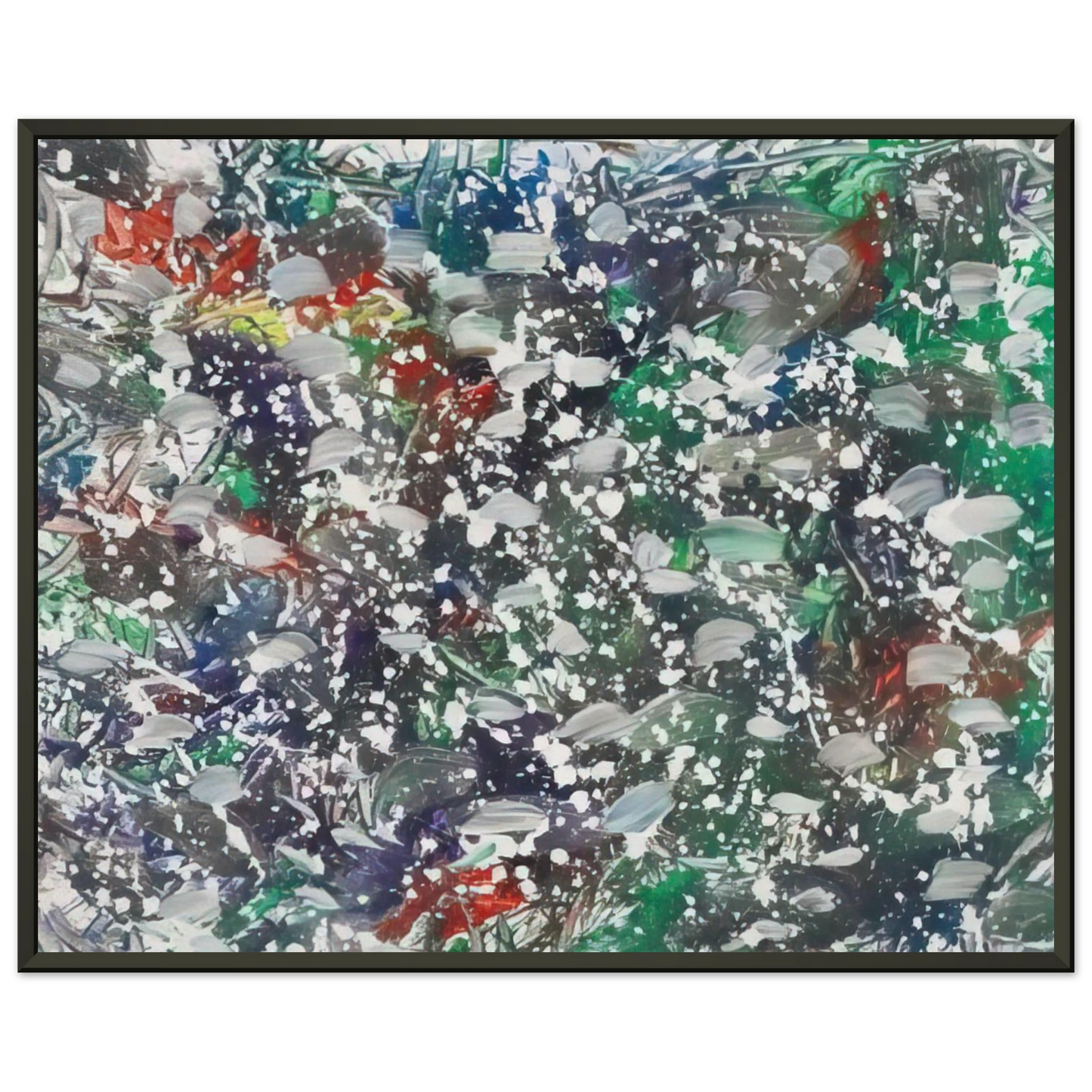 Marcel Barbeau Neigeoliale Framed Art Print - Aluminum Frame - 60x80 cm / 24x32 inches