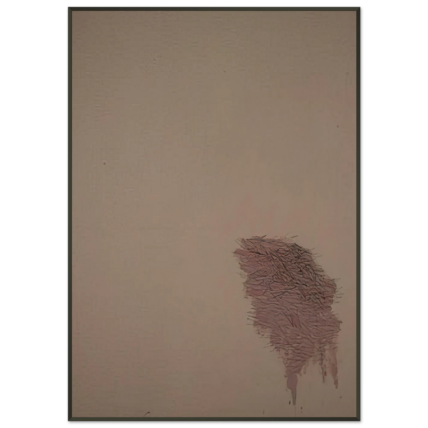 Robert Goodnough Pink Blend 1972 Framed Art Print - Aluminum Frame - 21x29.7 cm / 8x12"