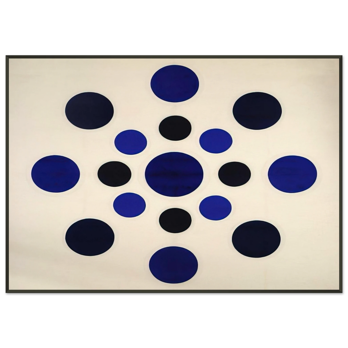 Thomas Downing On Blue 1963 Framed Art Print - Aluminum Frame - 21x29.7 cm / 8x12"