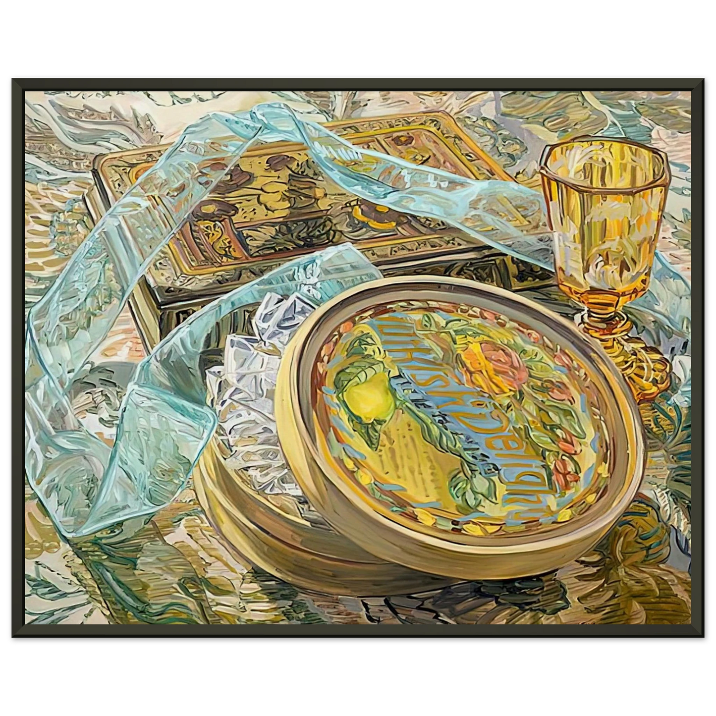 Janet Fish TURKISH DELIGHT 2003 Framed Art Print - Aluminum Frame - 40x50 cm / 16x20 inches