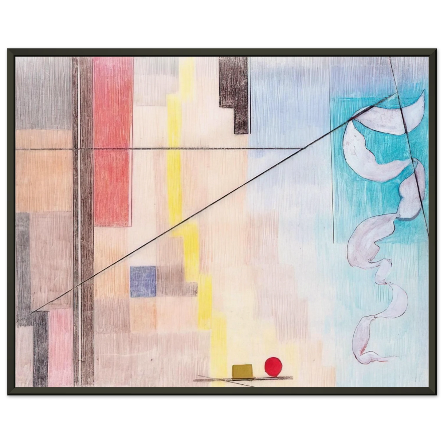 Johannes Itten Die Kontraste Abstract Art Framed Art Print - Aluminum Frame - 60x80 cm / 24x32 inches