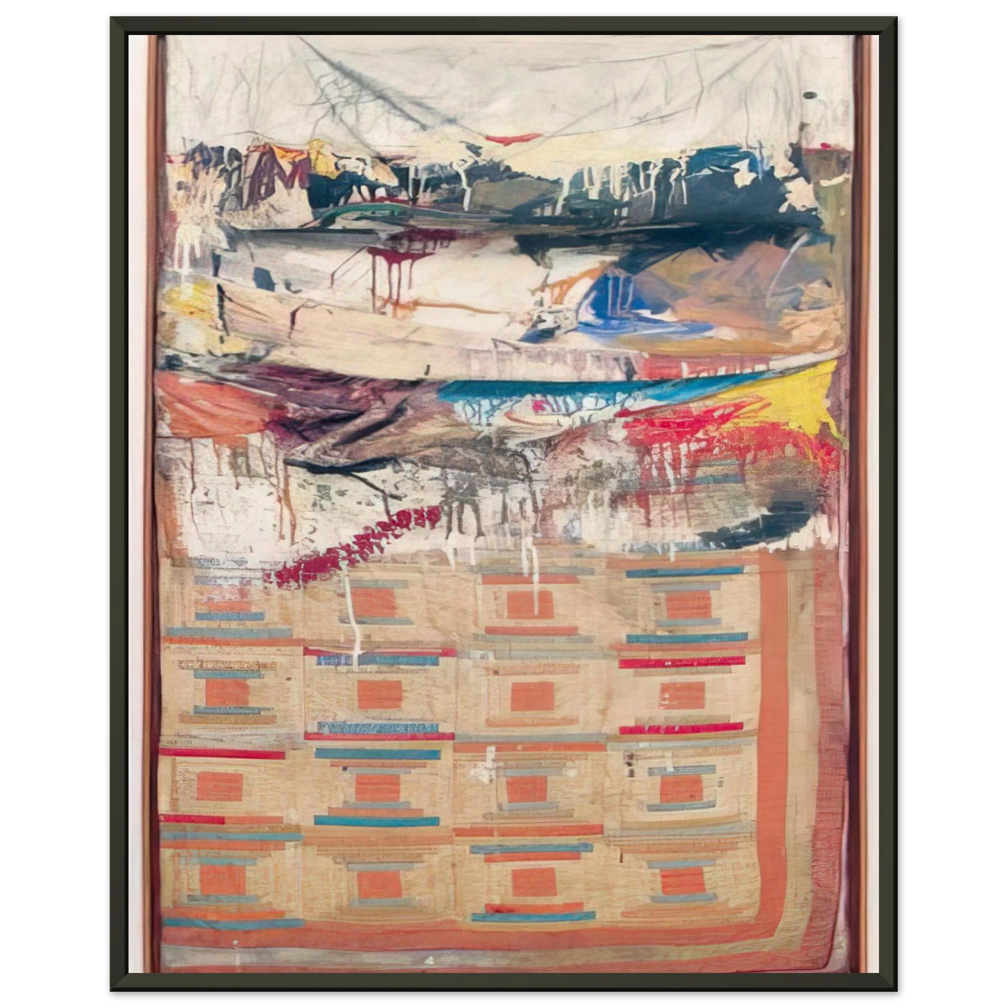 Robert Rauschenberg BED Framed Art Print - Aluminum Frame - 60x80 cm / 24x32 inches