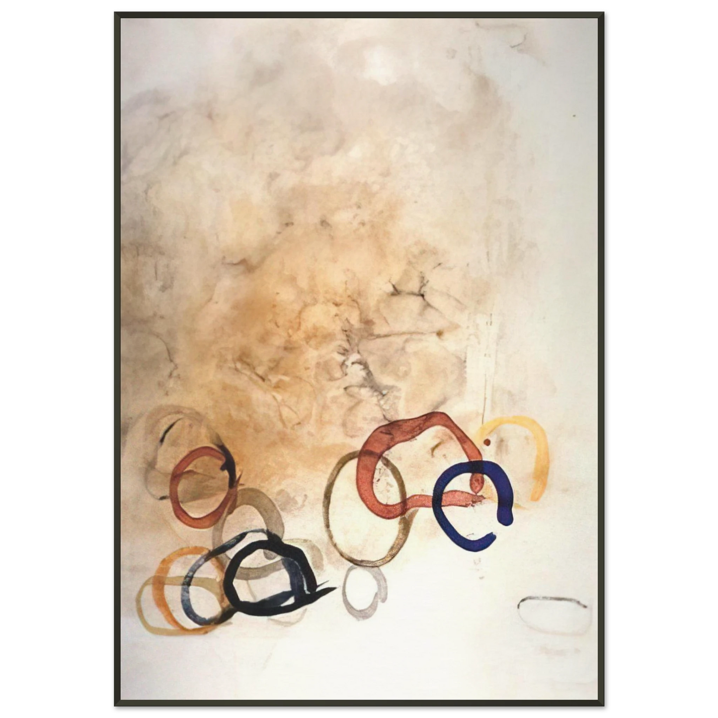 John Cage 11 Stones 1989 Framed Art Print - Aluminum Frame - 21x29.7 cm / 8x12"
