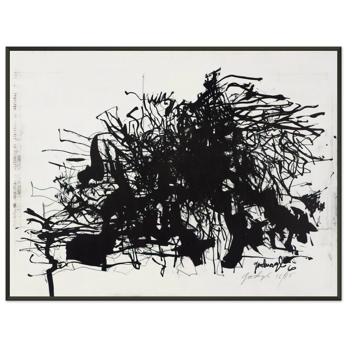 Robert Goodnough Nomads 1960 Framed Art Print - Aluminum Frame - 70x100 cm / 28x40 inches